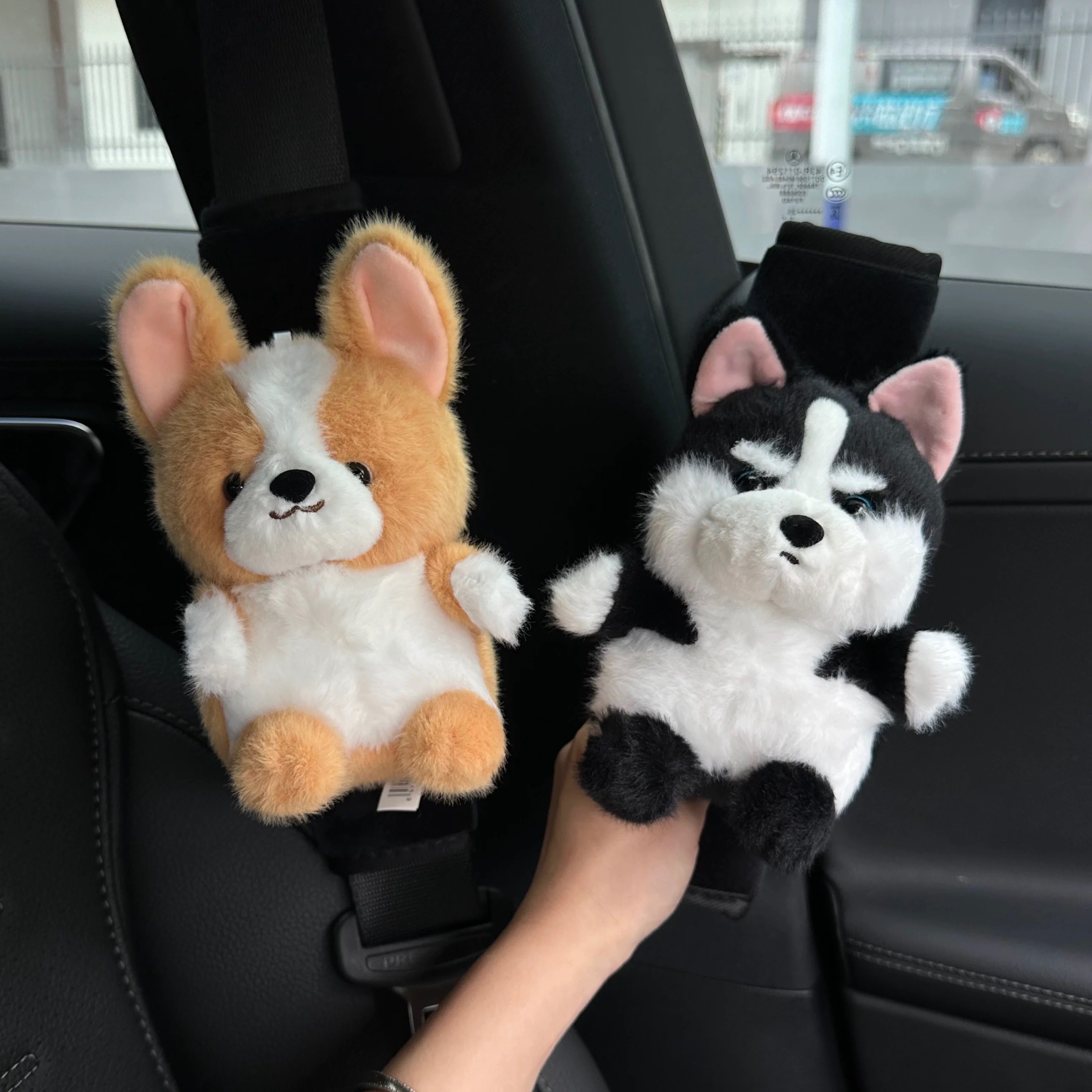 可愛狗狗汽車安全帶護套