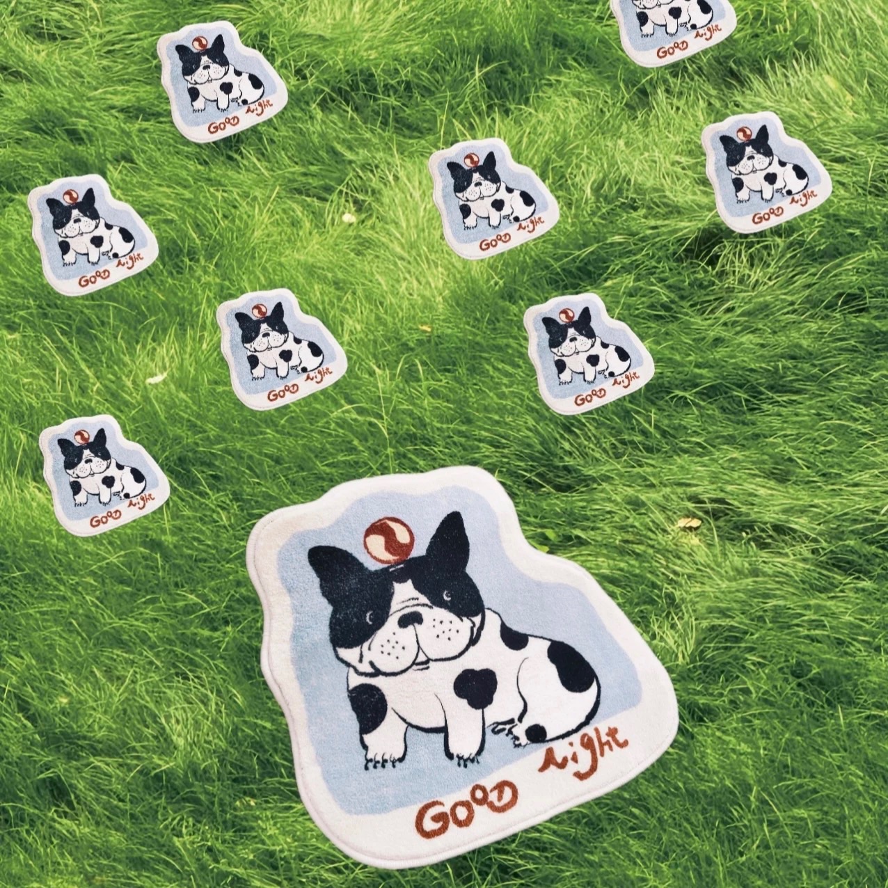 黑白法鬥英鬥造型地毯