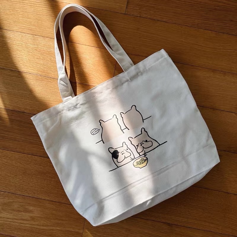 可以吃嗎法鬥豬造型帆布袋