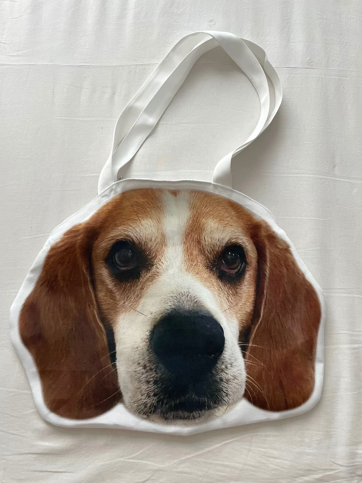 米格魯大頭款雙面帆布包