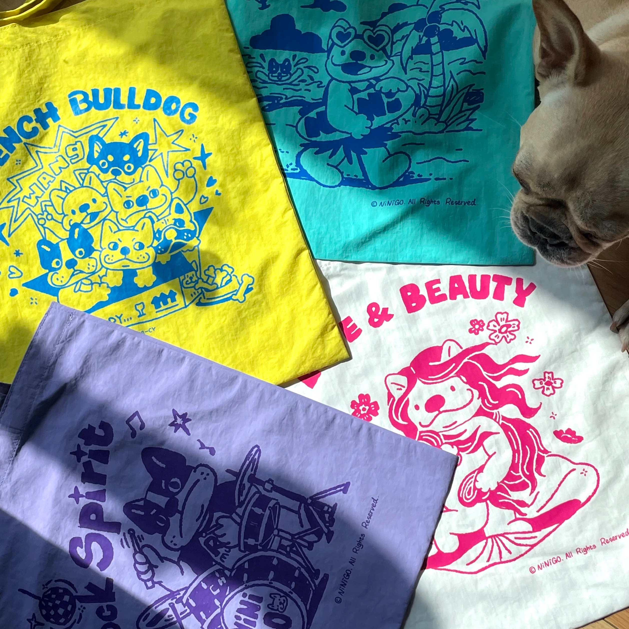 法鬥造型休閒帆布袋