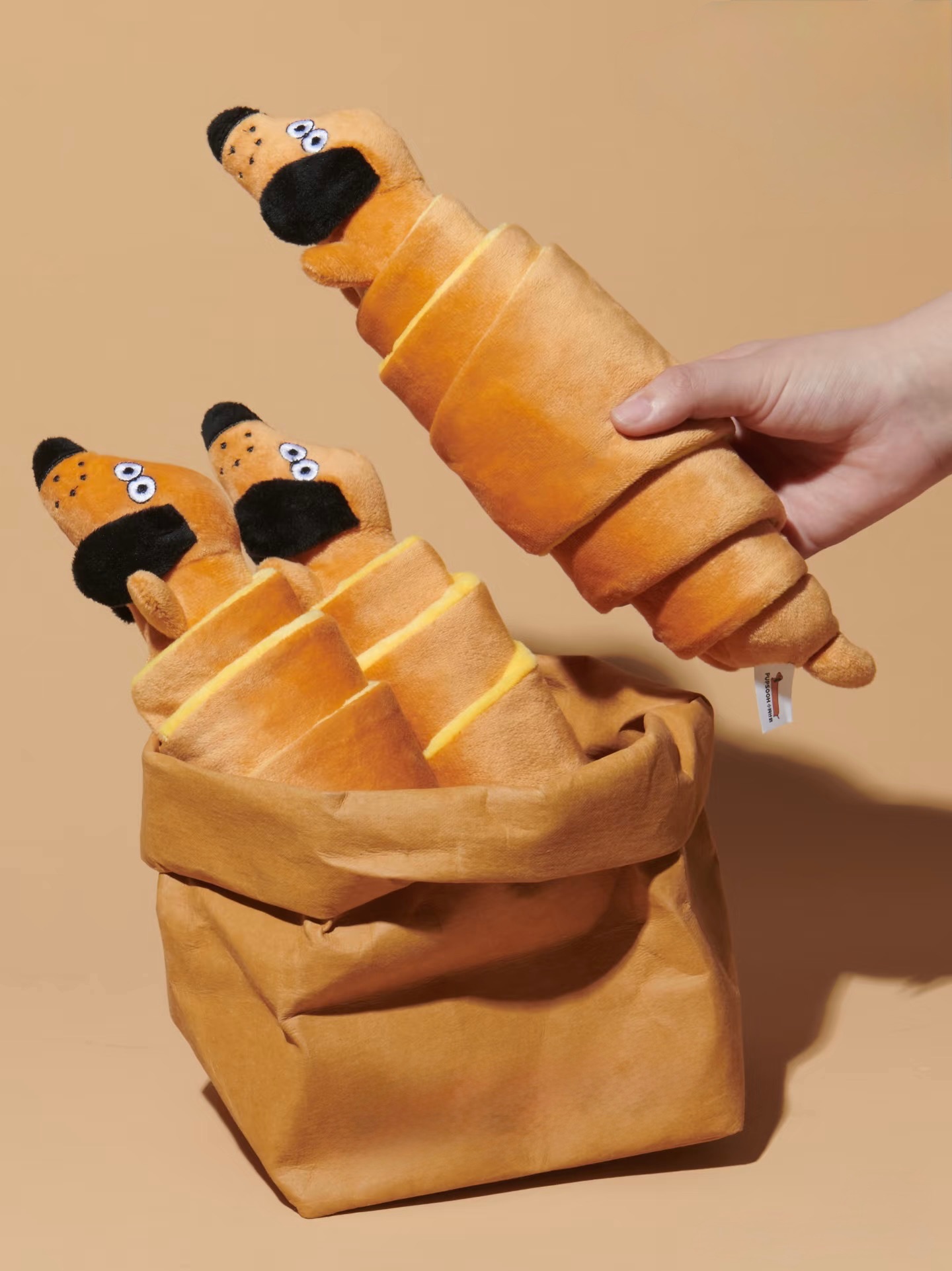 小狗計劃可頌造型毛孩玩具