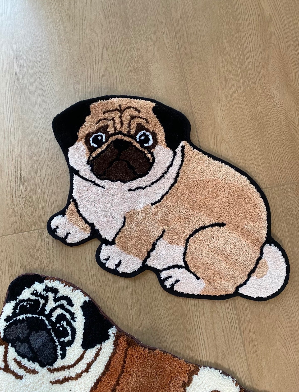 巴哥款毛絨地毯