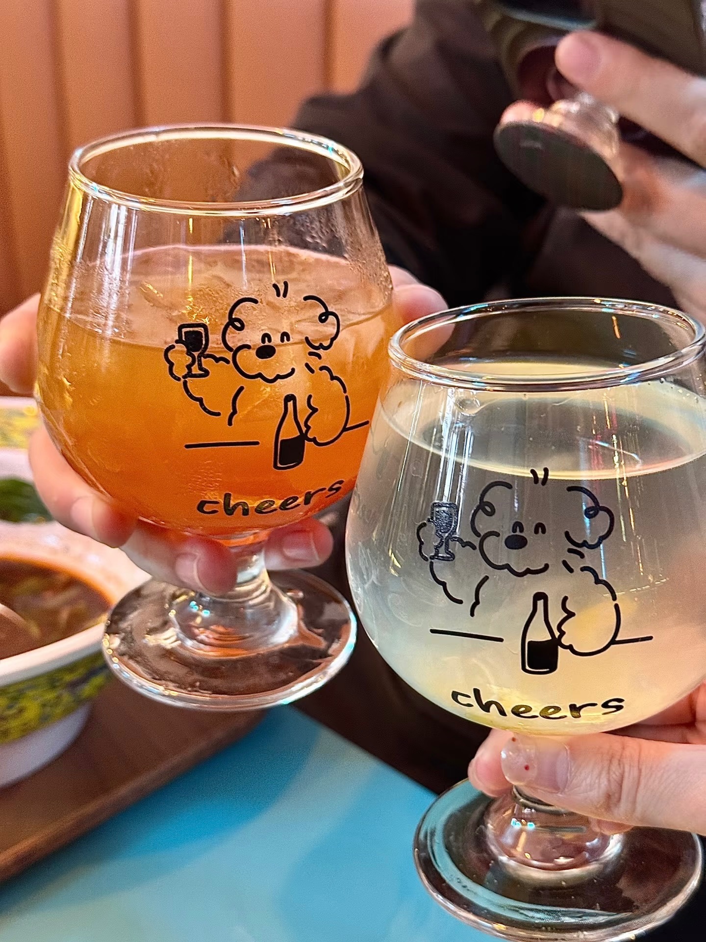 韓式可愛小狗ins風玻璃高腳杯