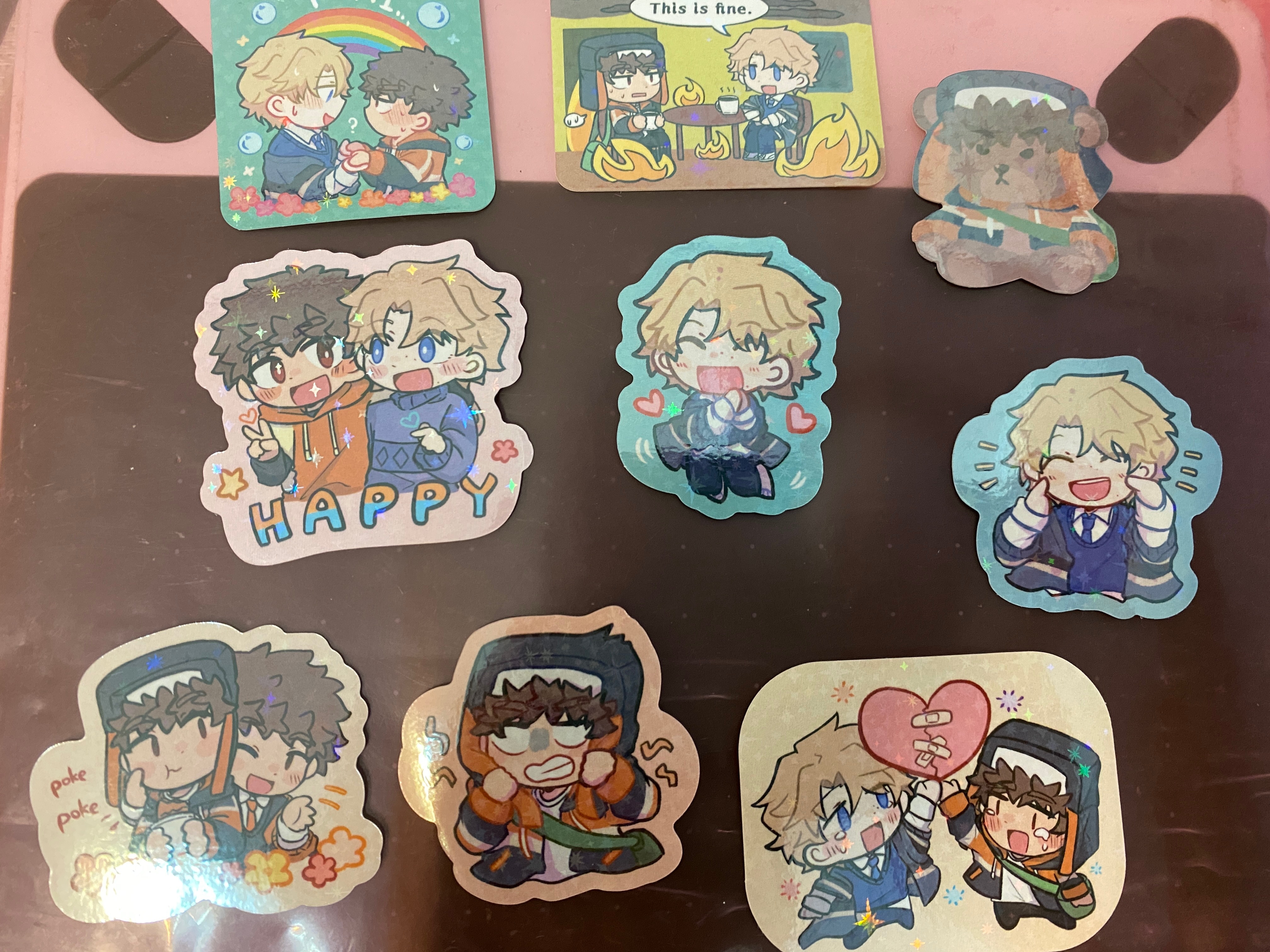 紙片組合包（鐳射小卡2張+全斷貼紙9張）