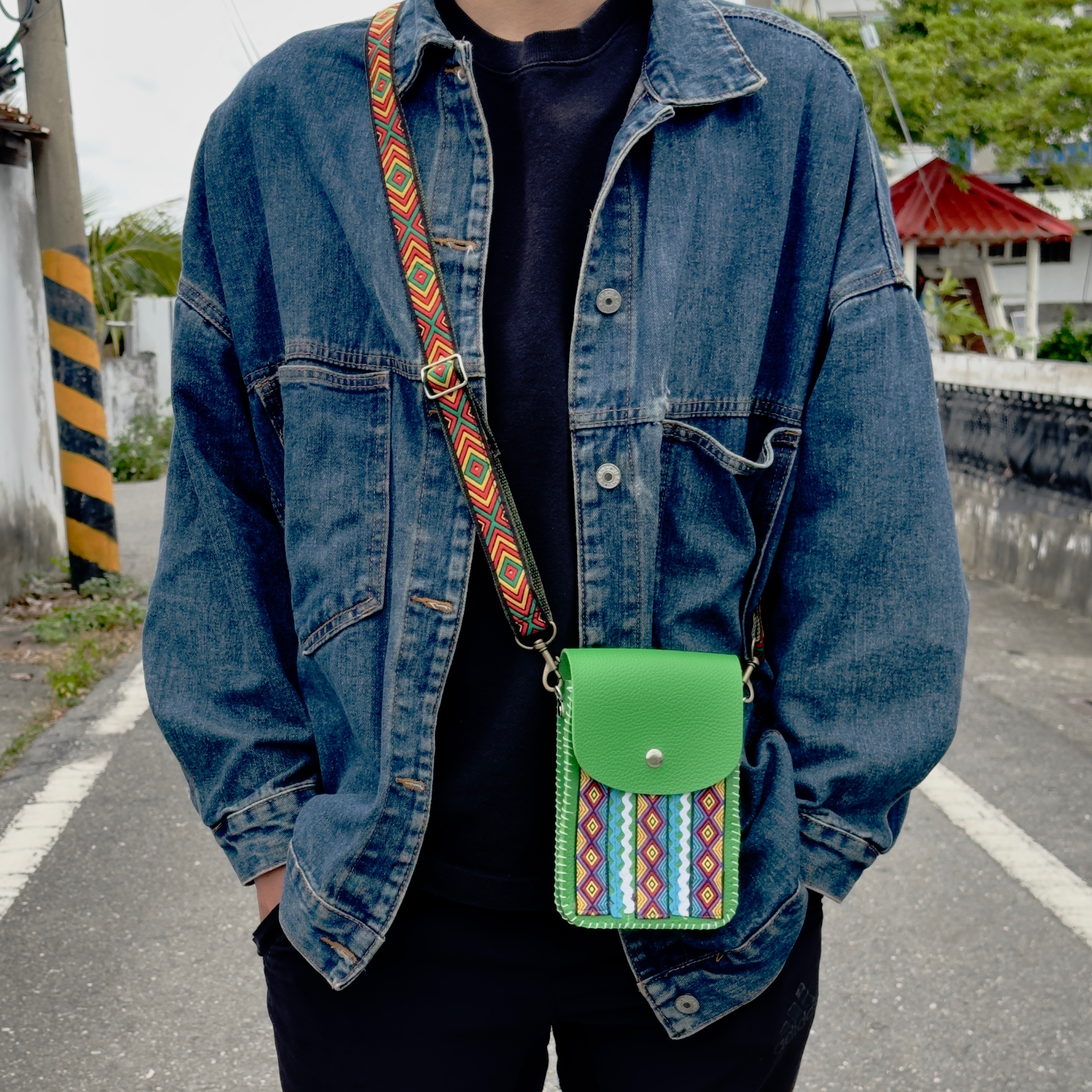 g2504-原住民原創圖騰手工包（可替換背帶款）