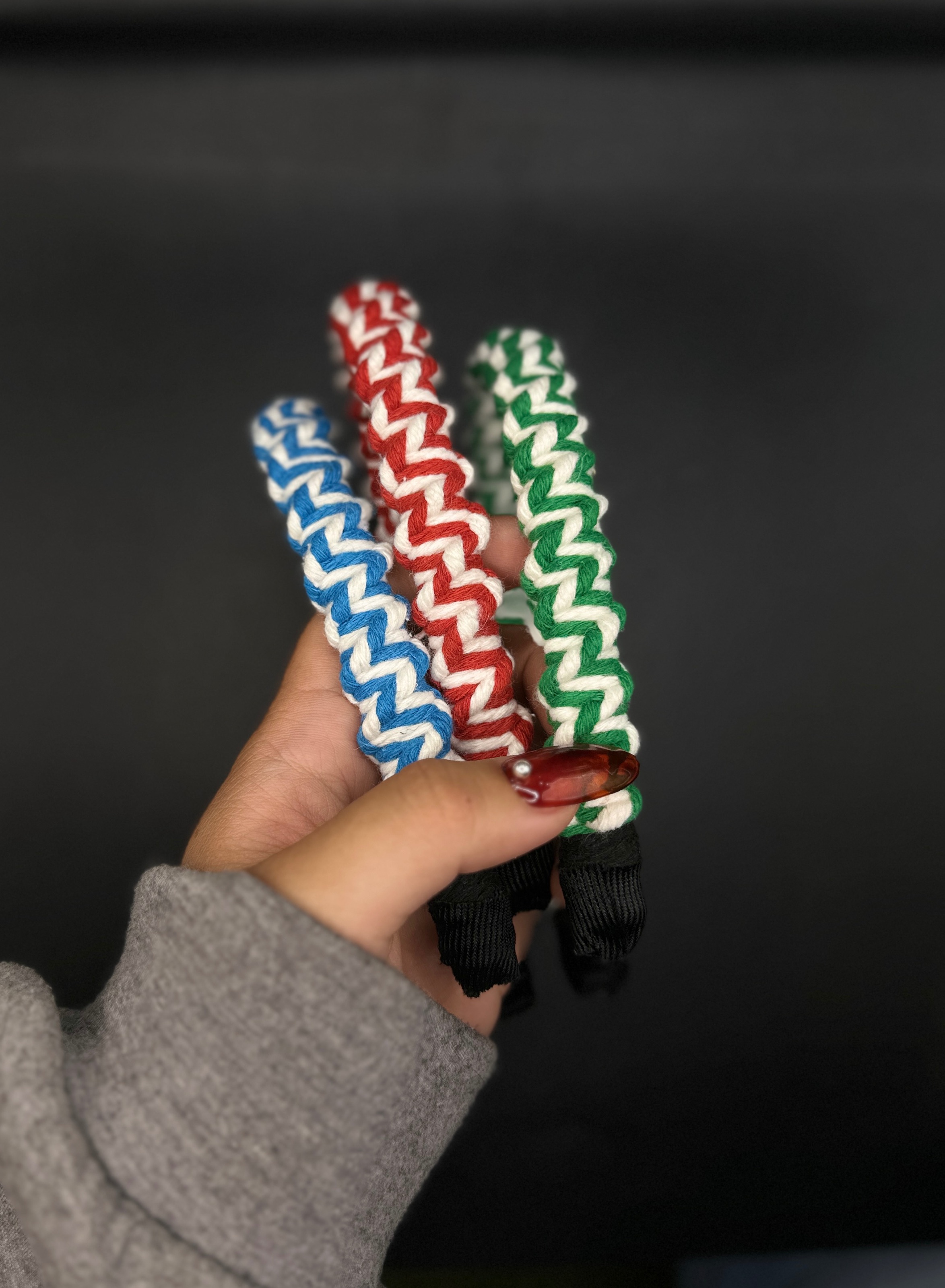 ❤️‍🔥旋轉單節雙色手工髮箍