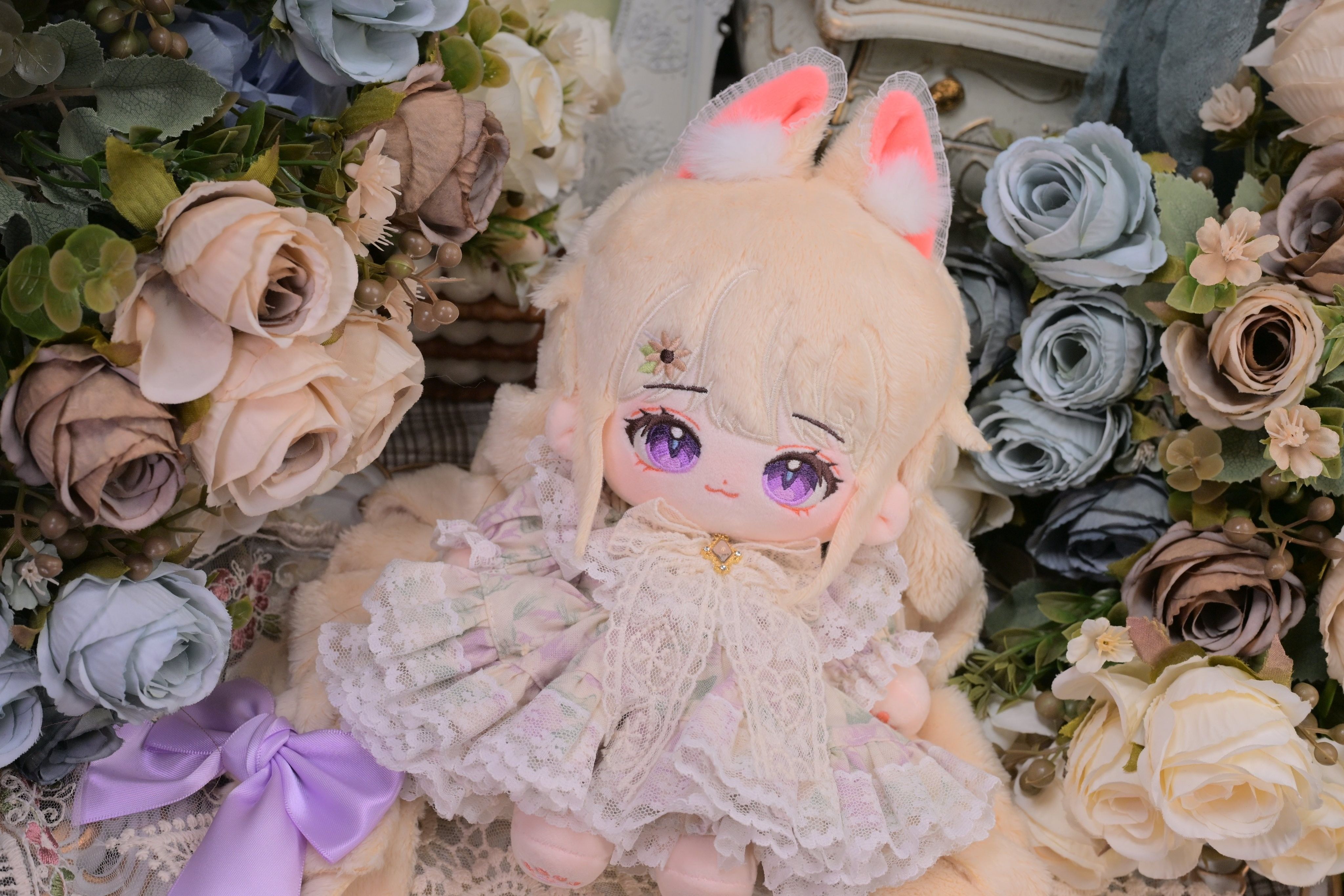 20cm:琉璃（有骨）（贈送三套娃衣）