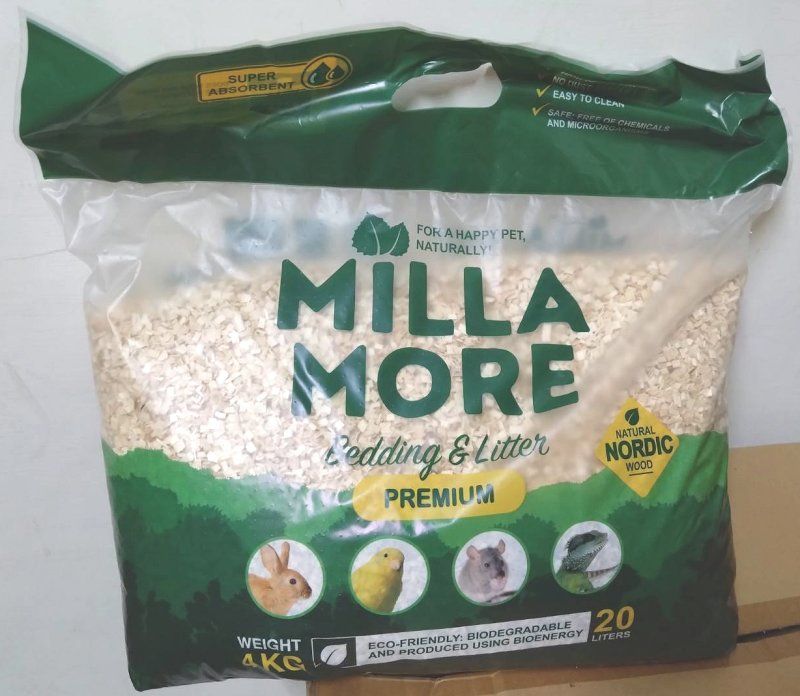 MILLAMORE 美麗多 低塵白楊木片 大顆粒 20L（4Kg）