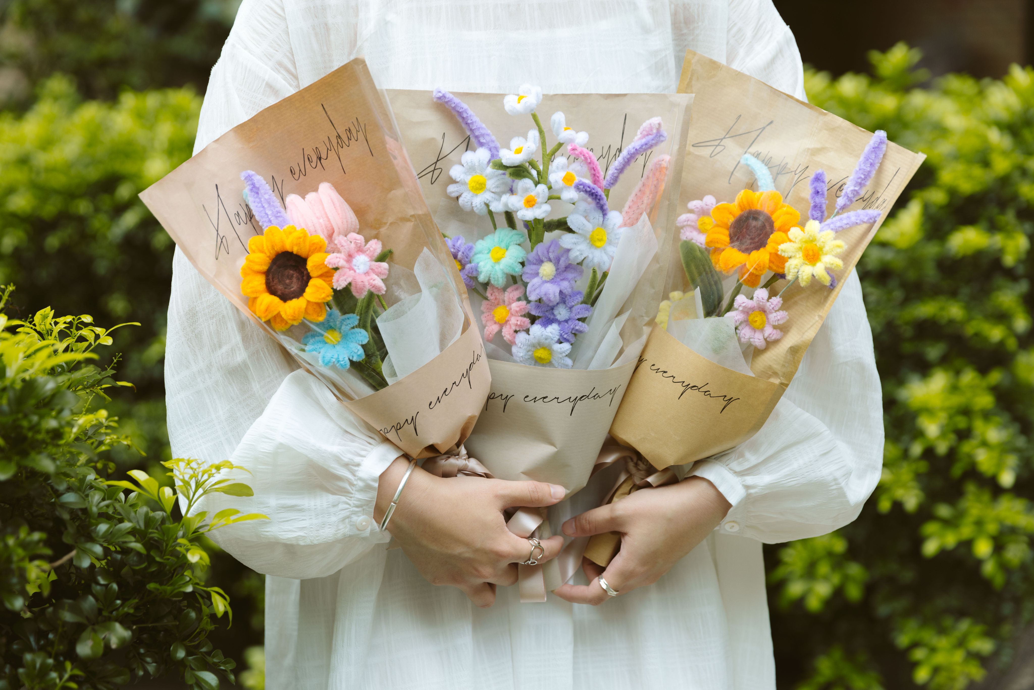 浪漫手工毛根花束🌸（預購）