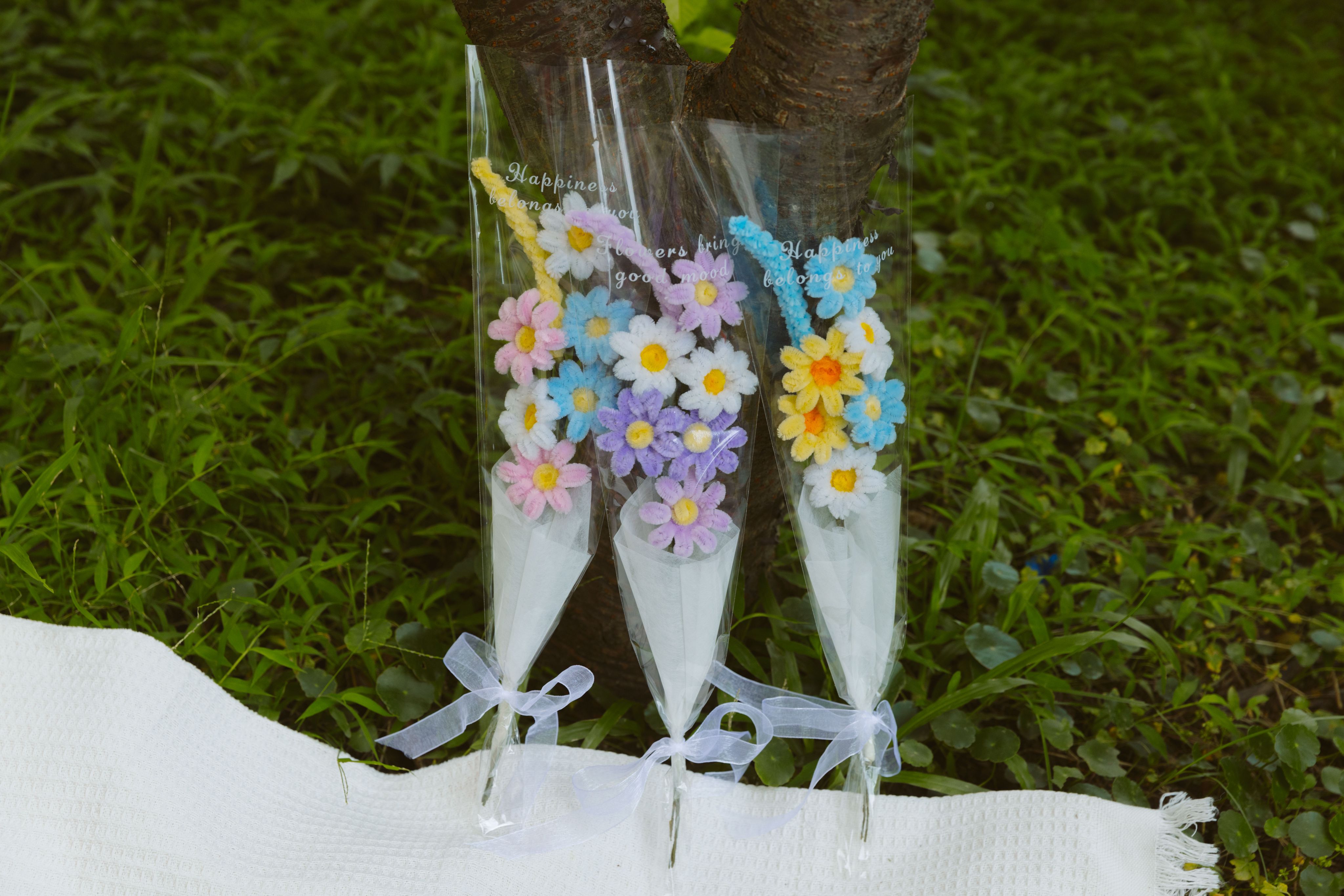 🎨春日調色盤三重奏・手工毛根小花束