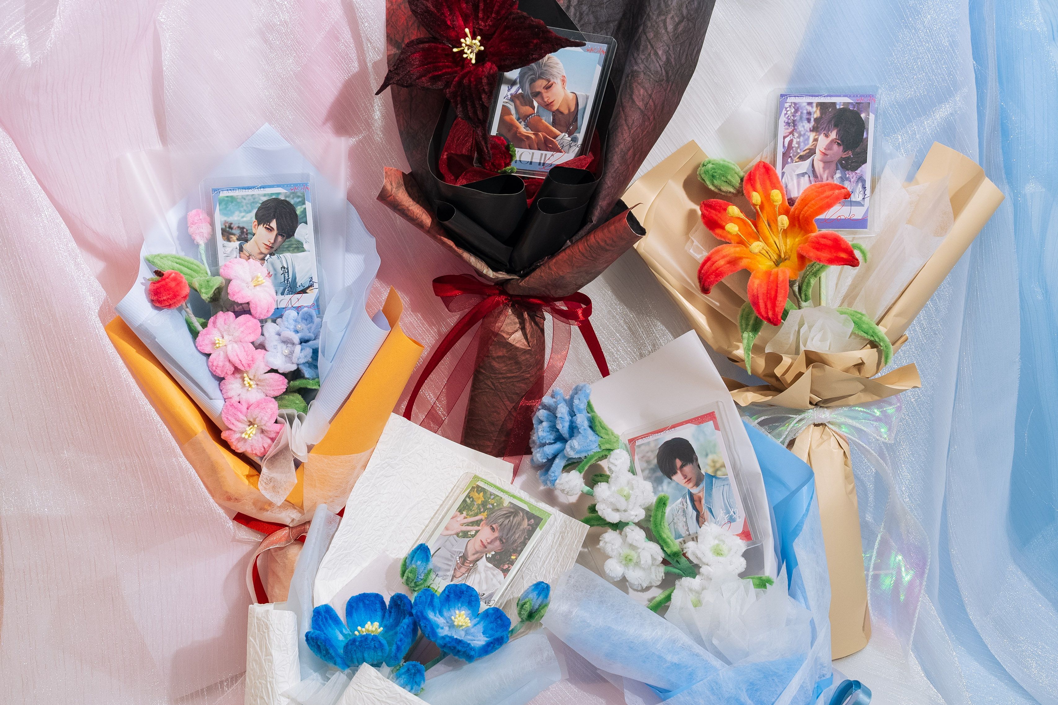 《獵人小姐的婚約💐》主題概念手作毛根花束 贈1ml Evol試香瓶 🛍️附提袋