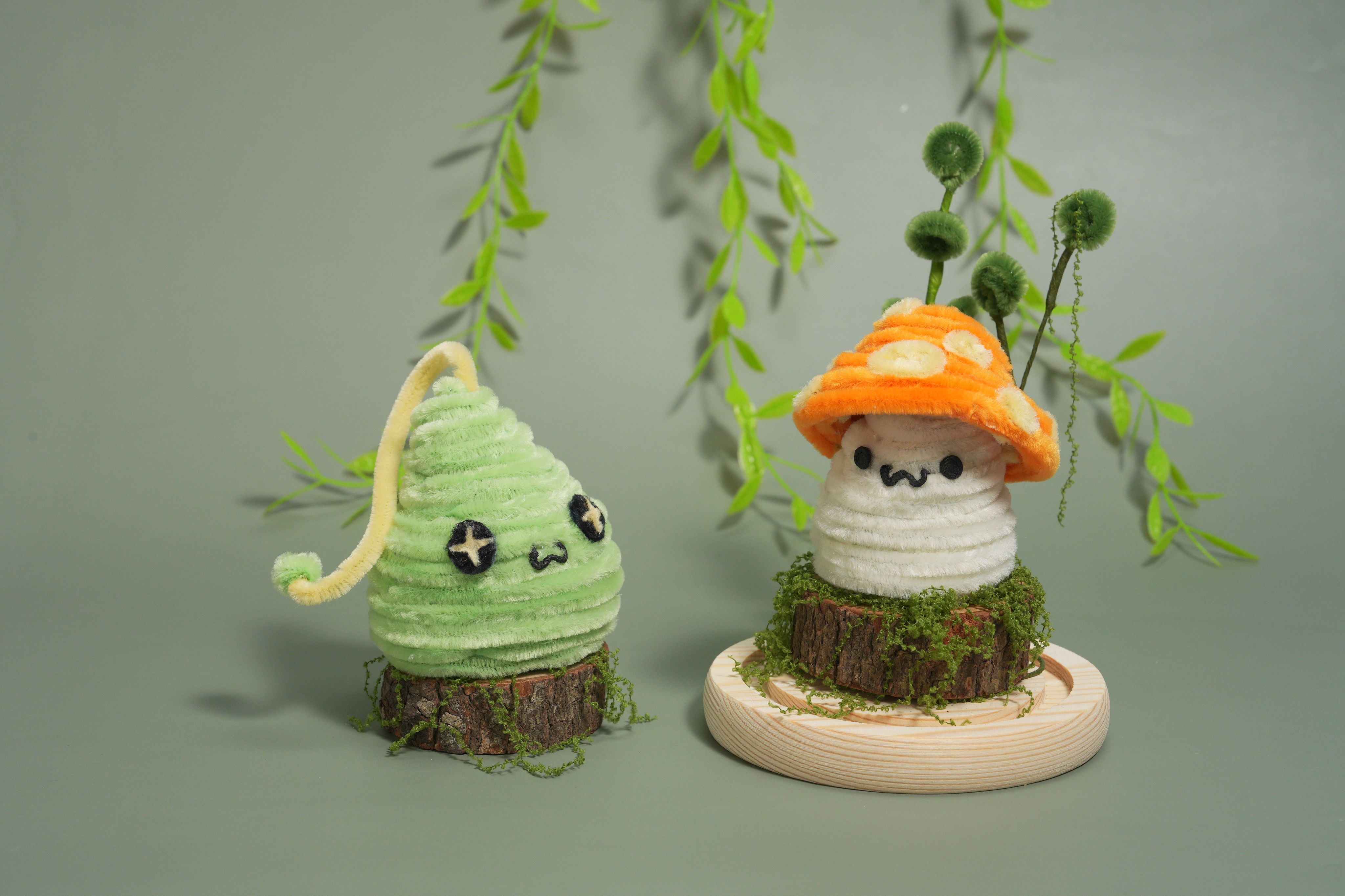 楓之寶貝系列｜概念手作毛根玩偶 玻璃罩/小夜燈🛍️附提袋