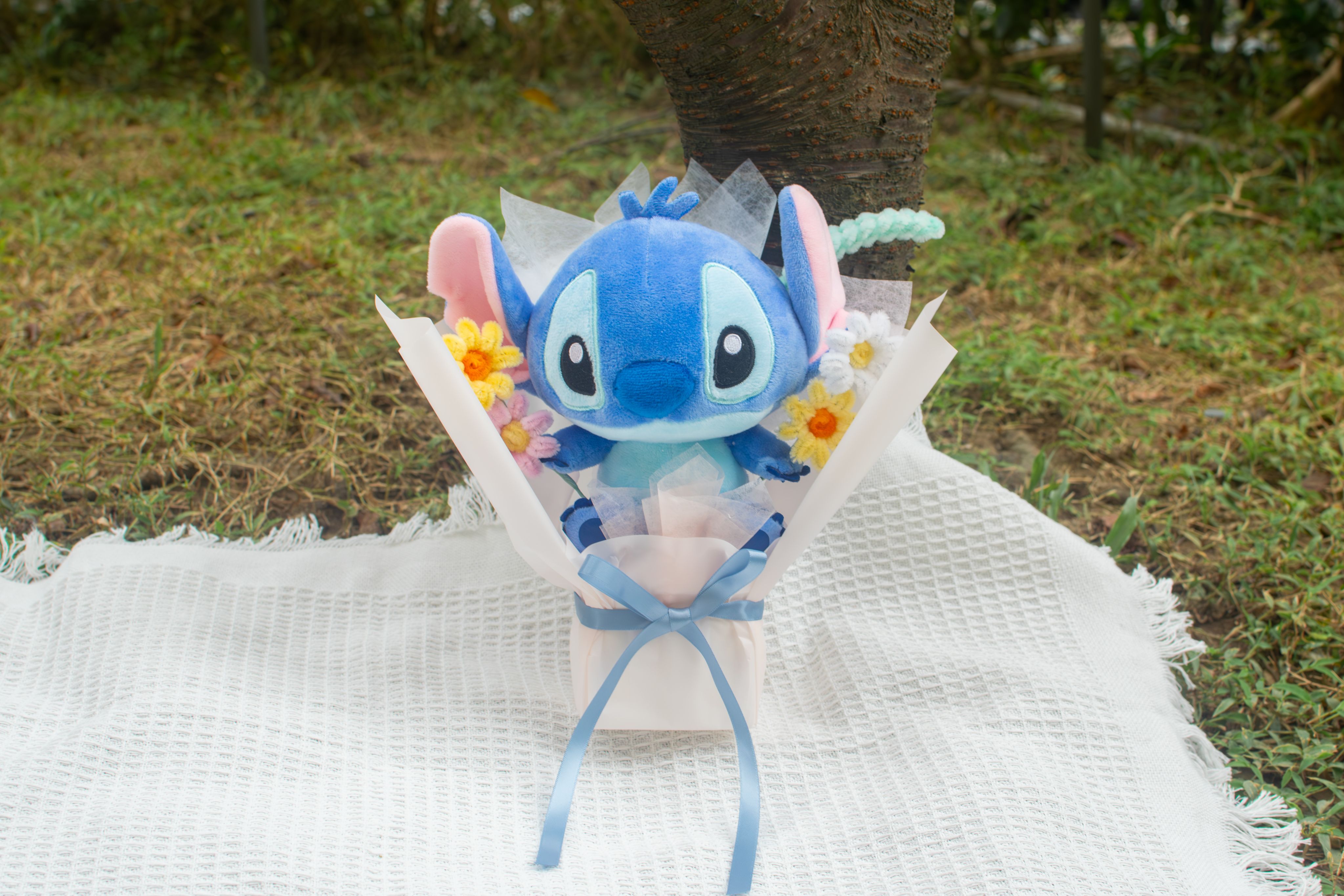 客製化最萌怪獸 手工毛根花束（預購）（❌無畢業帽）