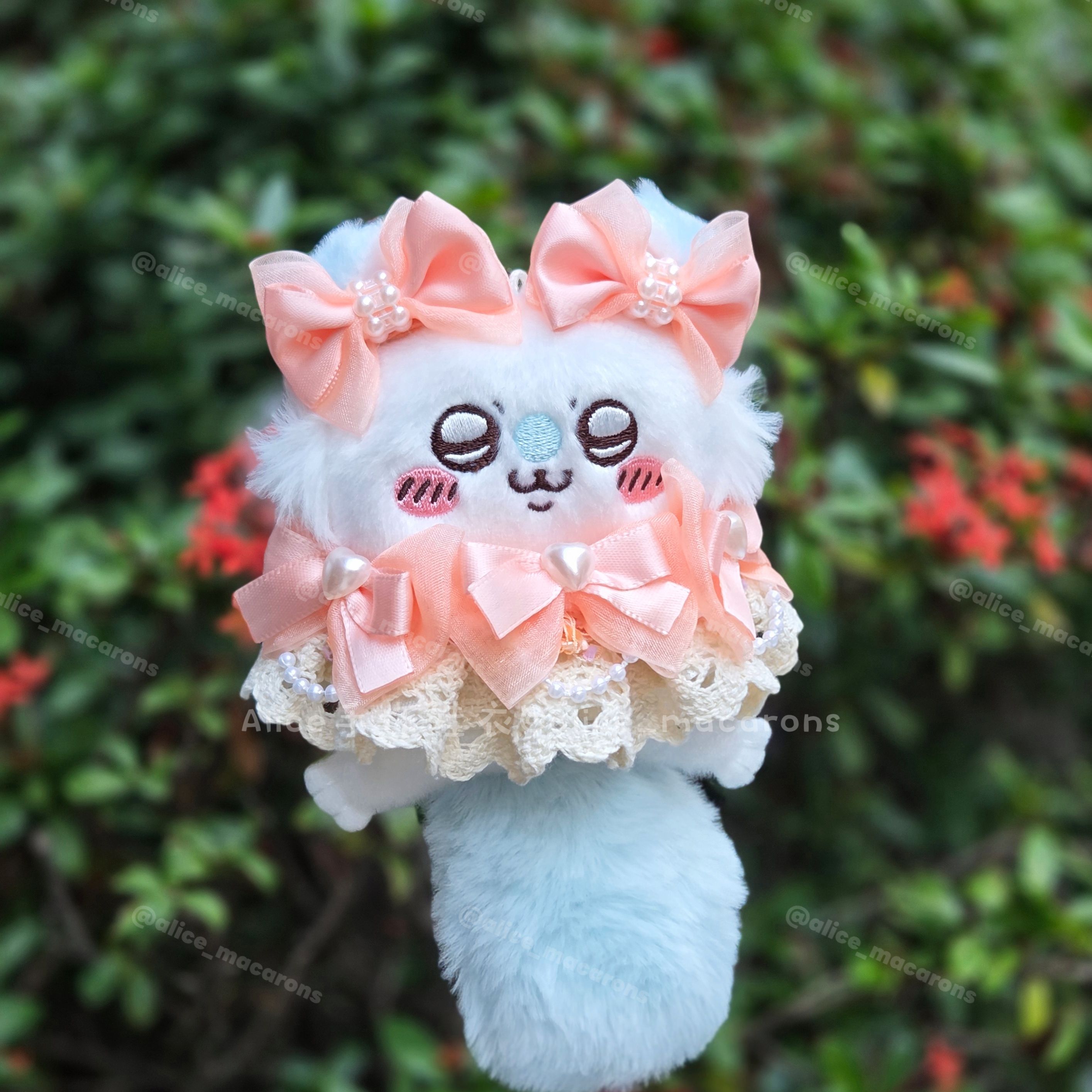 10cm娃衣37 粉橘五蝴報喜