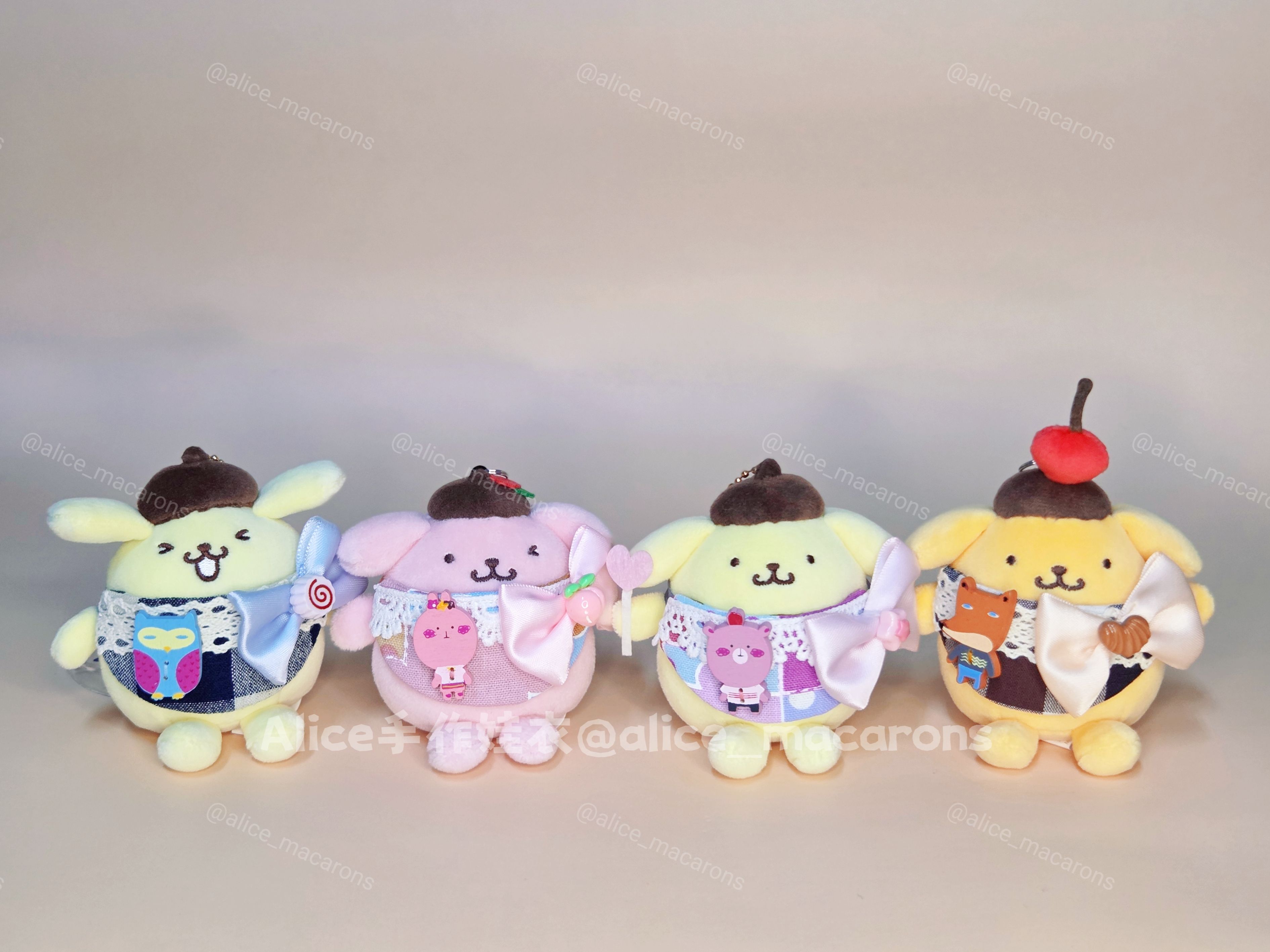 10cm娃衣-木釦+大蝴蝶結圍兜兜