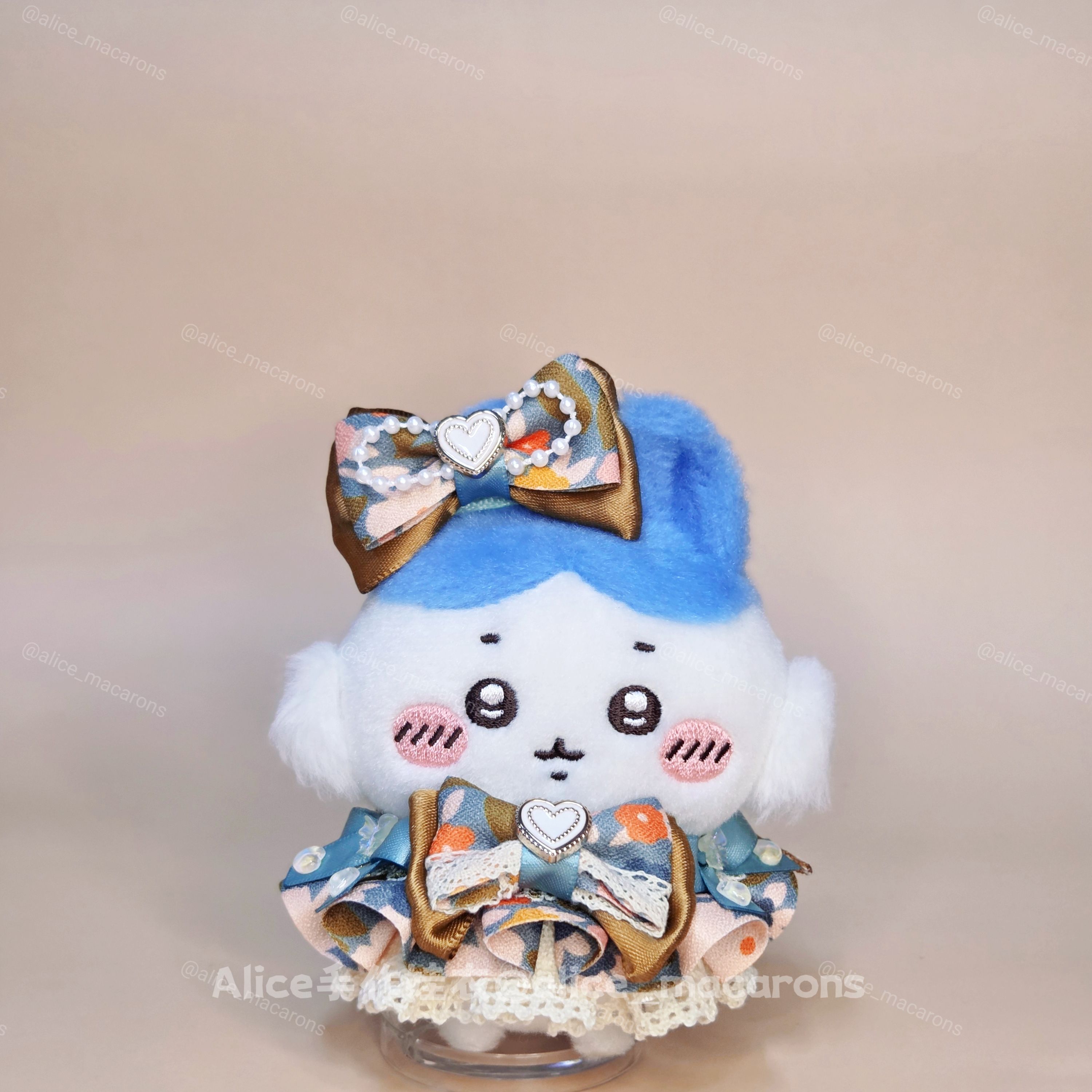 10cm娃衣39 古典湖綠花卉