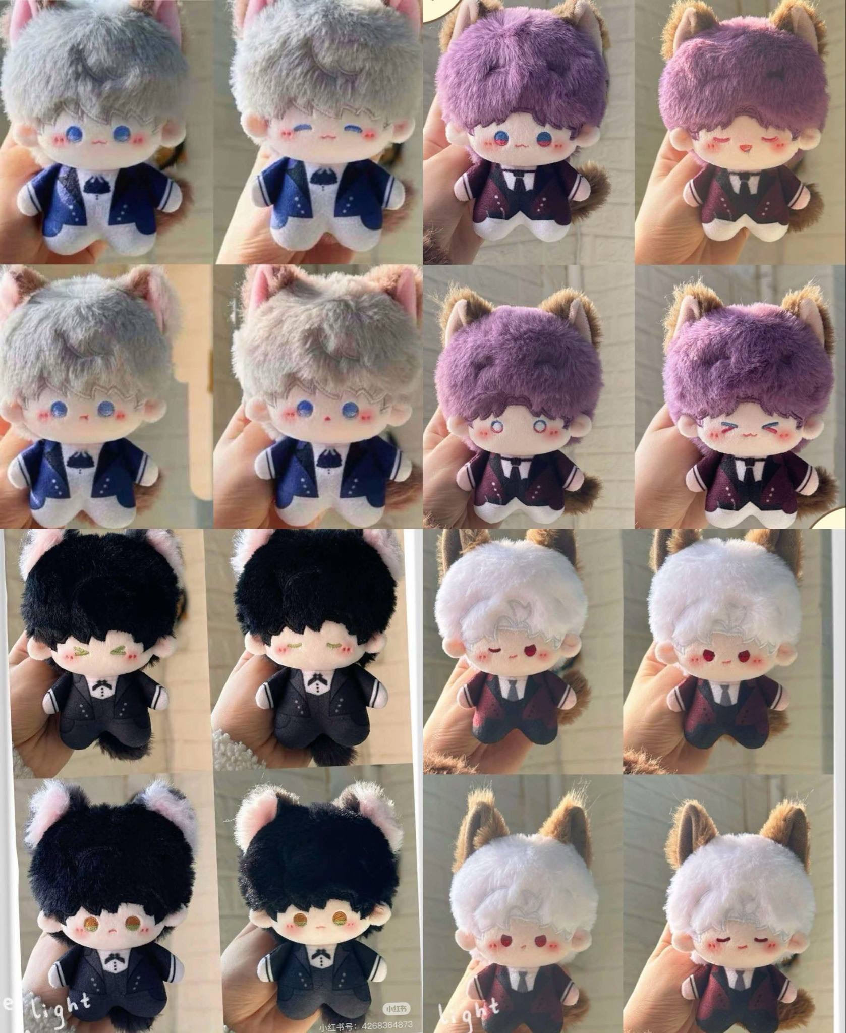 10cm貓貓執事 有貓耳、磁吸尾 +立牌