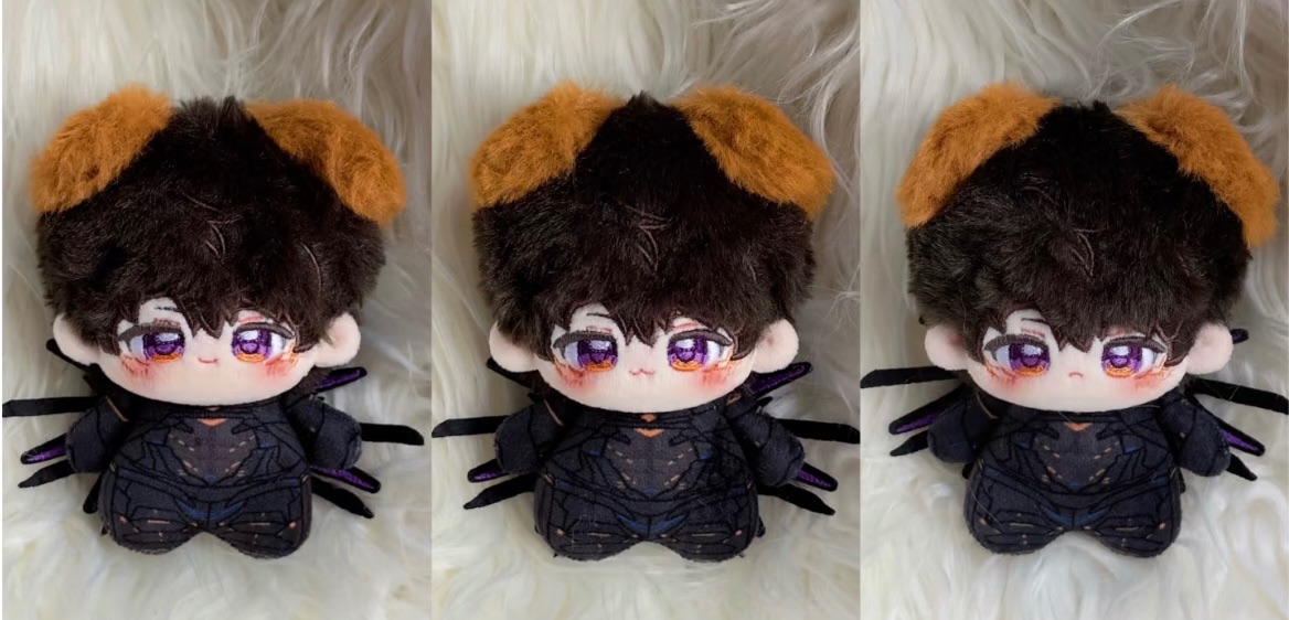 （現貨）宇宙陷落 夏以晝 10cm印花努努體+皮筋耳、磁吸尾、翅膀、眼罩