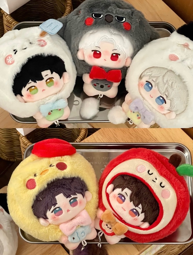 10cm抱抱小寶系列抱抱體前方裝飾固定、龍蝦釦尾