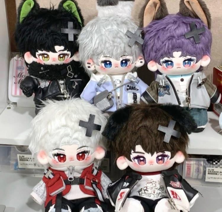 情人節 20cm裸娃有骨架+皮筋獸耳、出生證