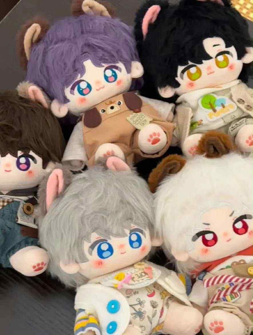 20cm含骨架 裸娃 皮筋耳+磁吸尾巴（不含衣）