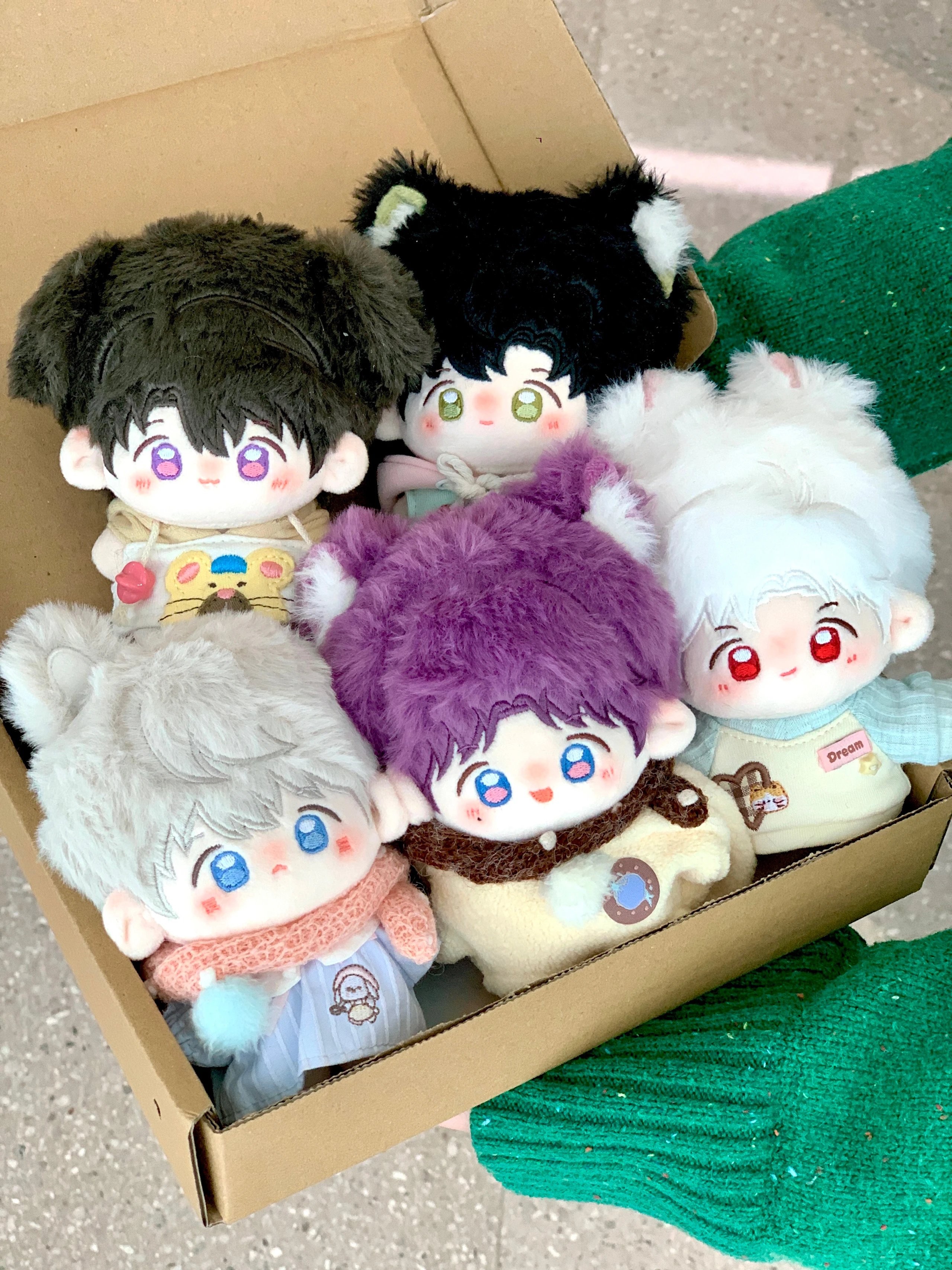 10cm大頭海星體（耳固定）娃娃裸娃