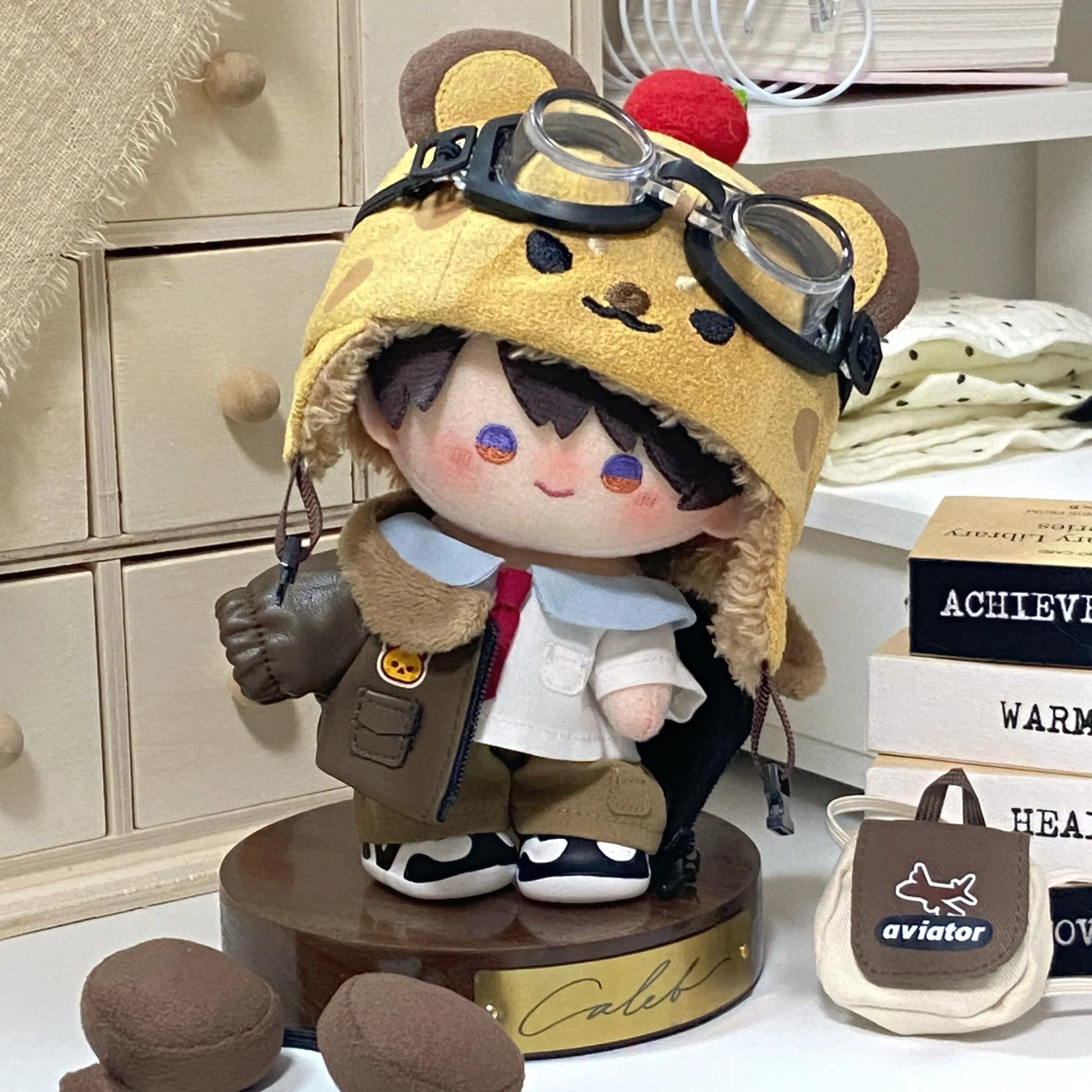 （現貨）豹豹飛行員10CM娃衣（夏以晝屬性）