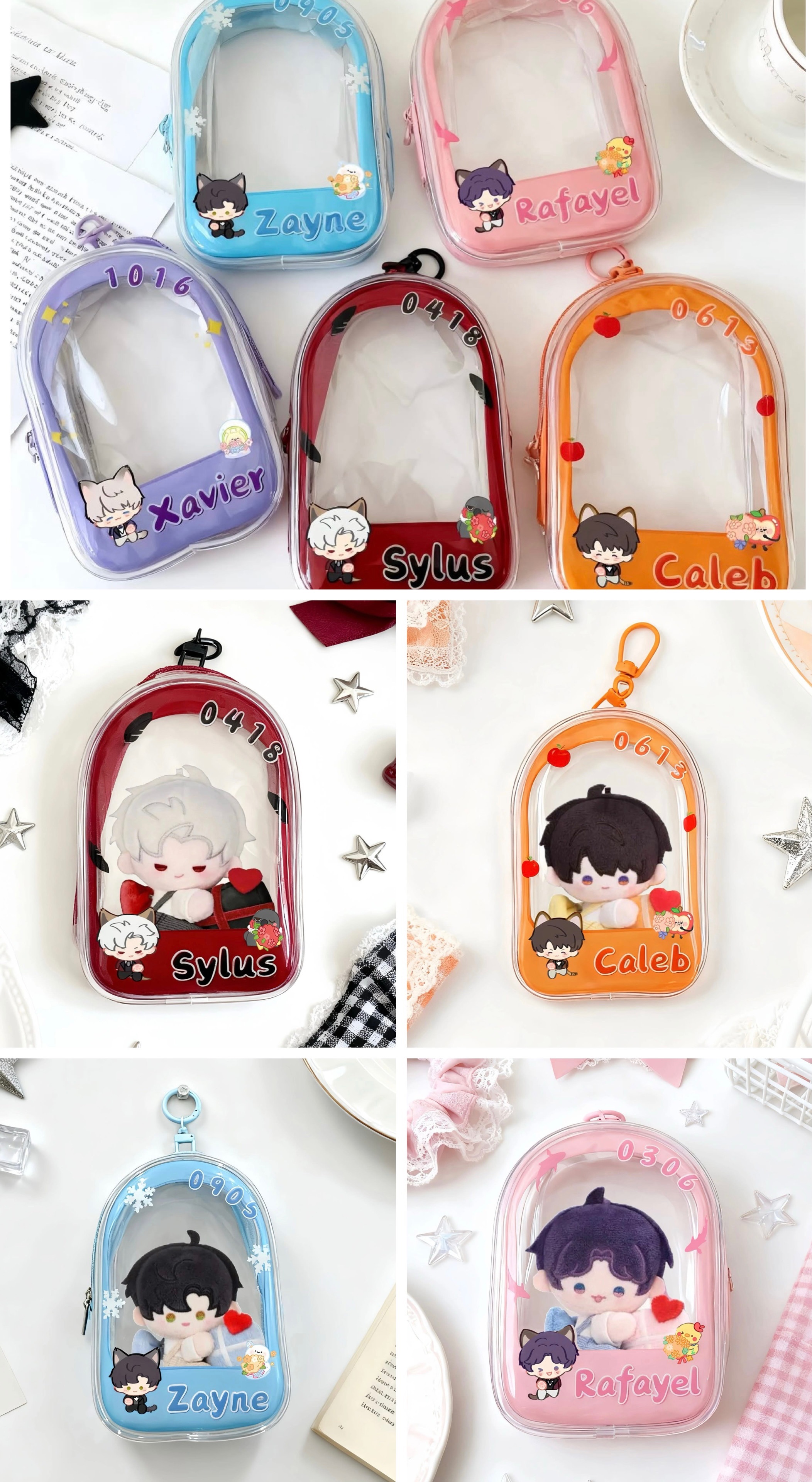 戀與深空10CM娃包（附掛勾）尺寸長14寬10厚5.5