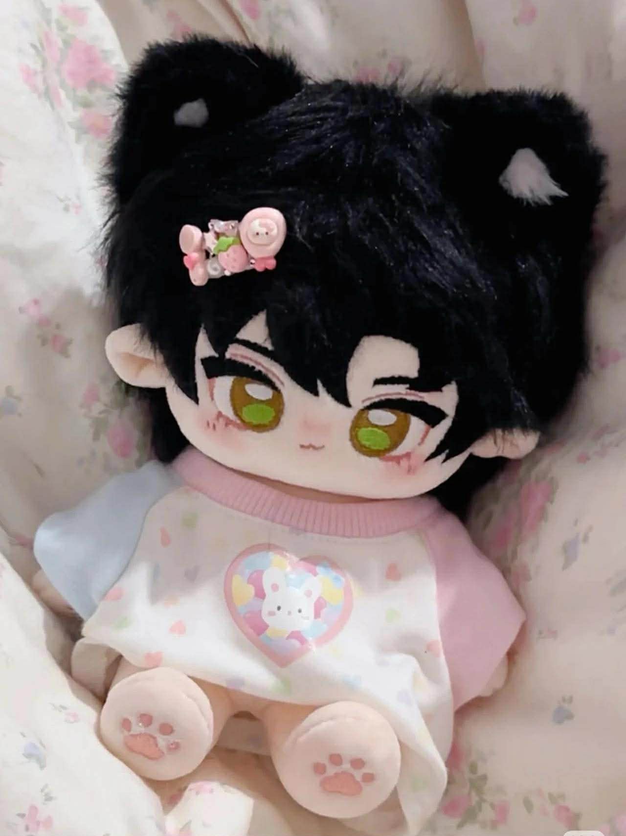 （現貨）小黎卷 20cm有骨架+皮筋貓耳+出生證