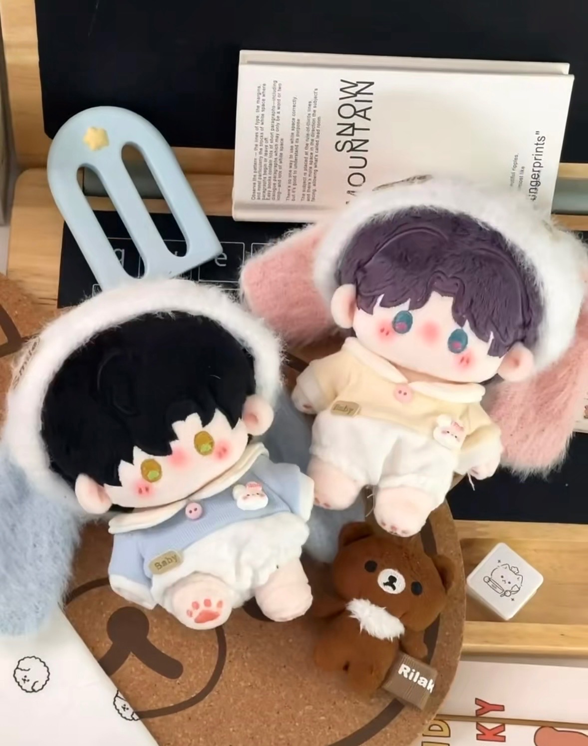 【椰蓉奶兔x豆豆年糕】10cm爬爬服娃衣