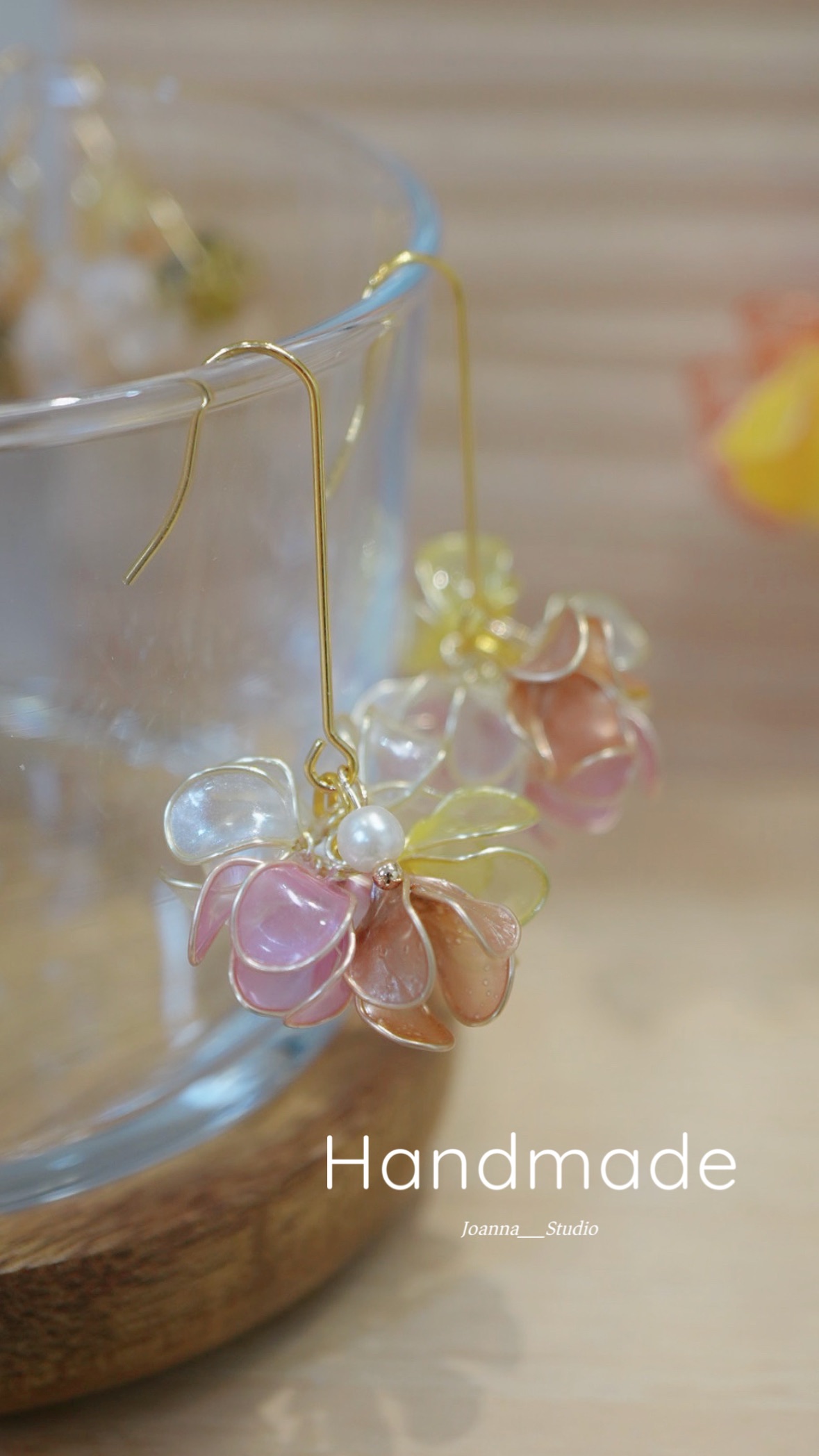 U長勾小花（金色）
