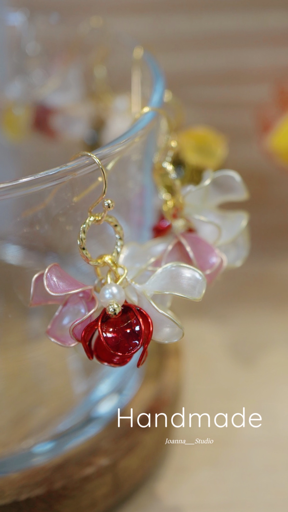 麻花圈＊S勾小花（金色）