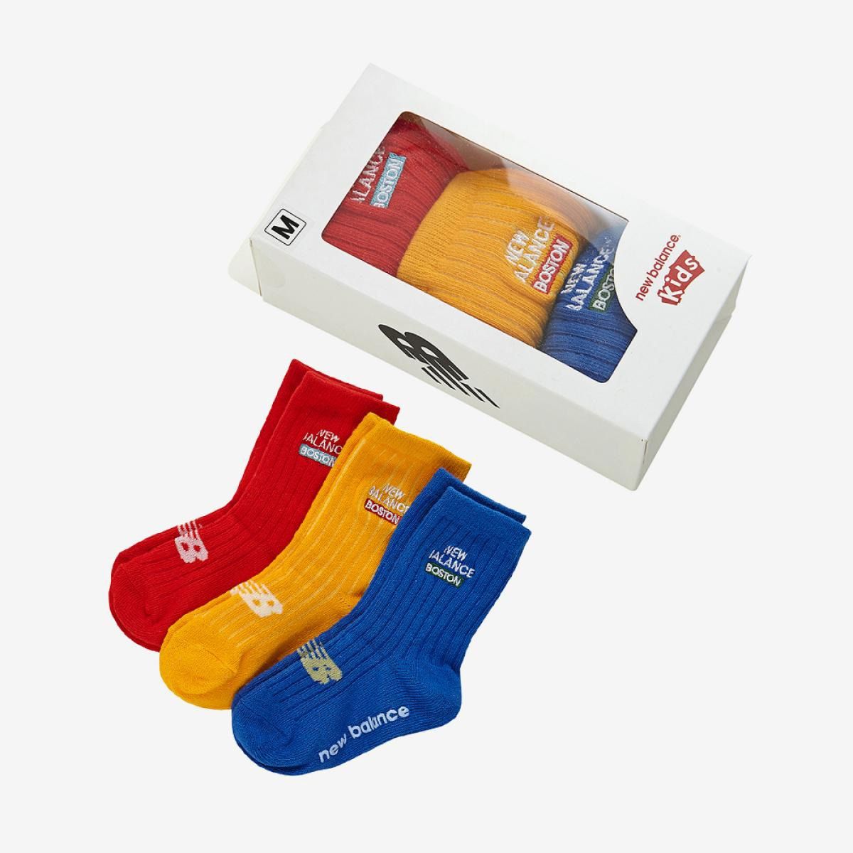 （ 預購 ） 🇰🇷 New balance 童襪 3pcs 長襪禮盒組