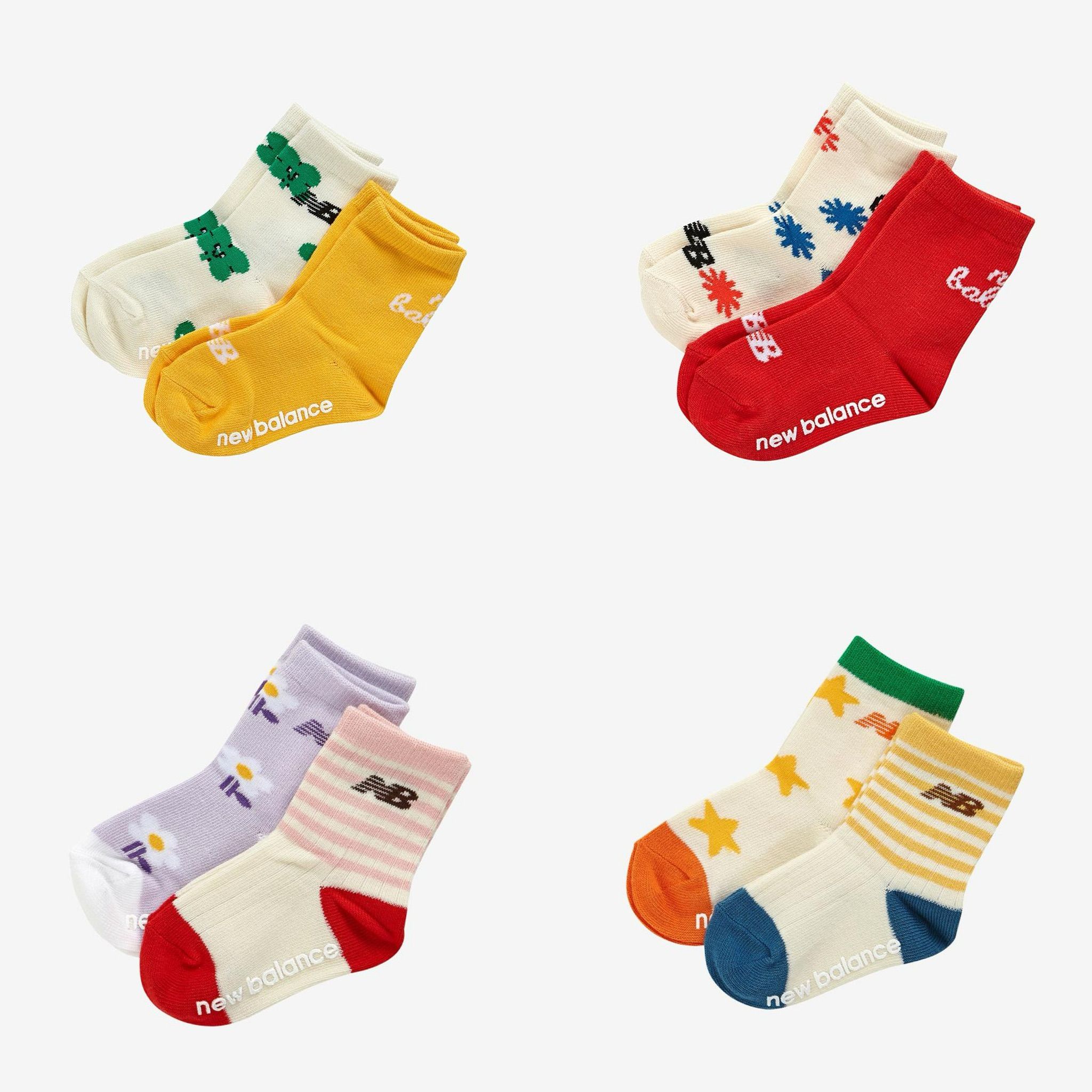 （ 預購 ）New Balance 圖案襪子兩入 嬰兒襪