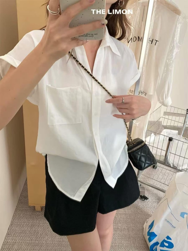 好日子GOOD DAY║S0488 TheLimon 小飛袖簡約襯衫