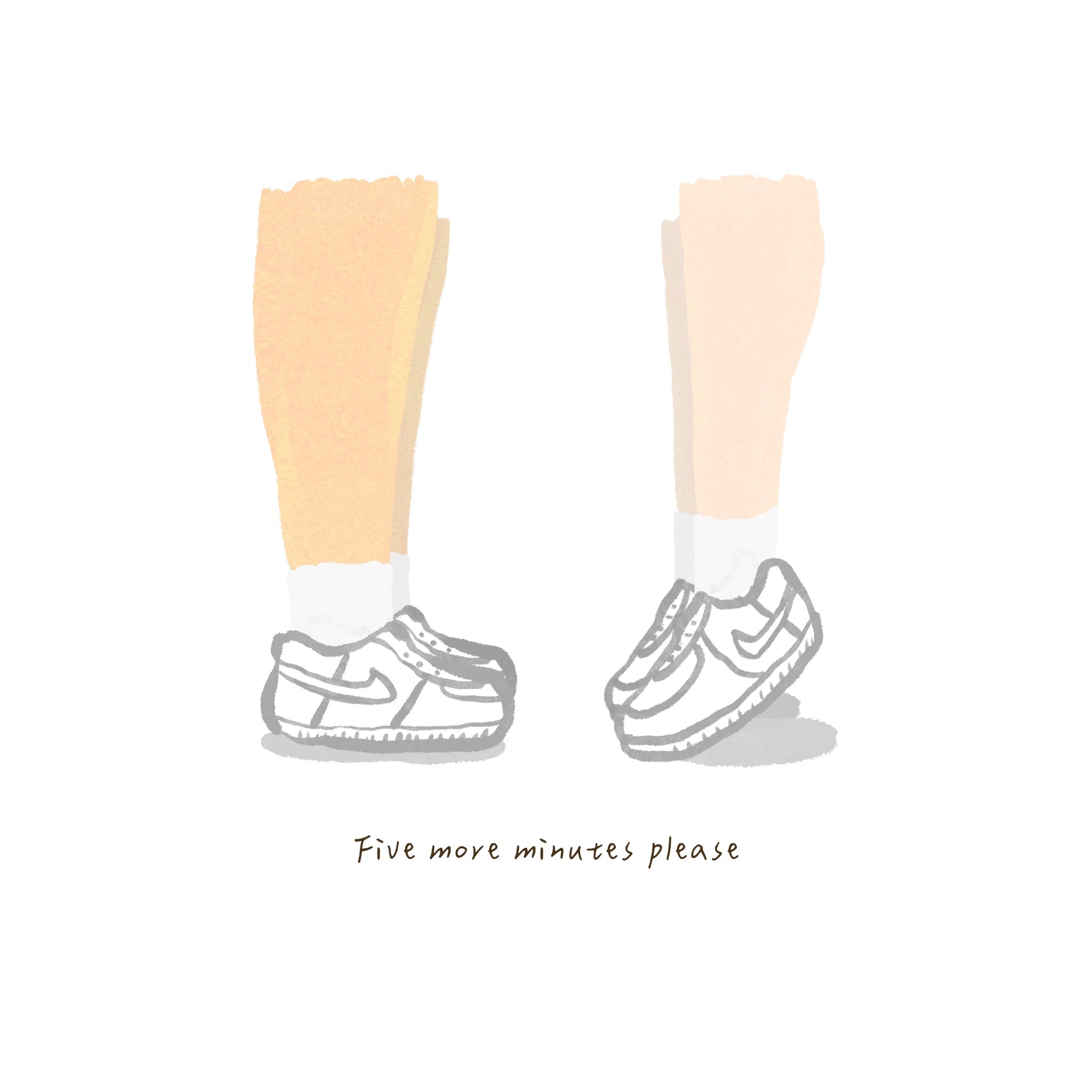 陪伴系列－再五分鐘就好👉👈明信片