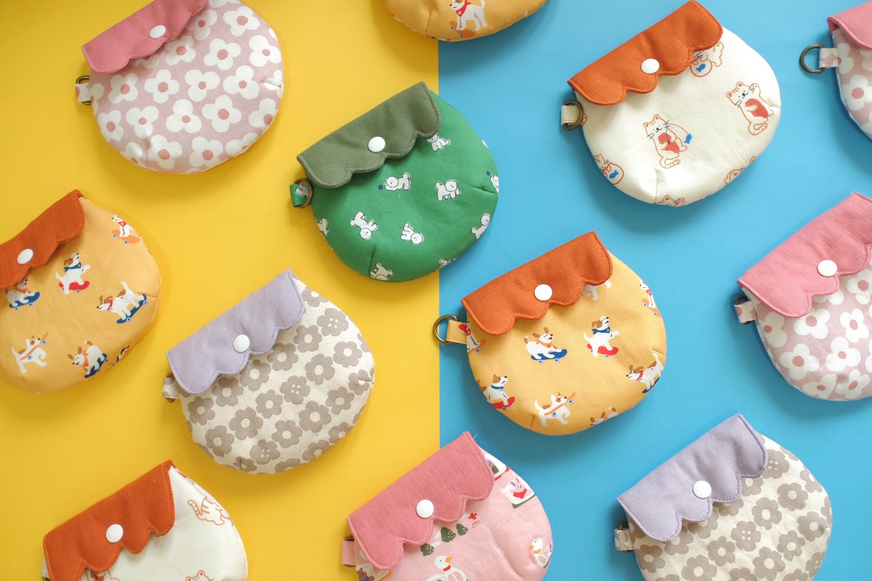 花邊波波小袋 小物收納包