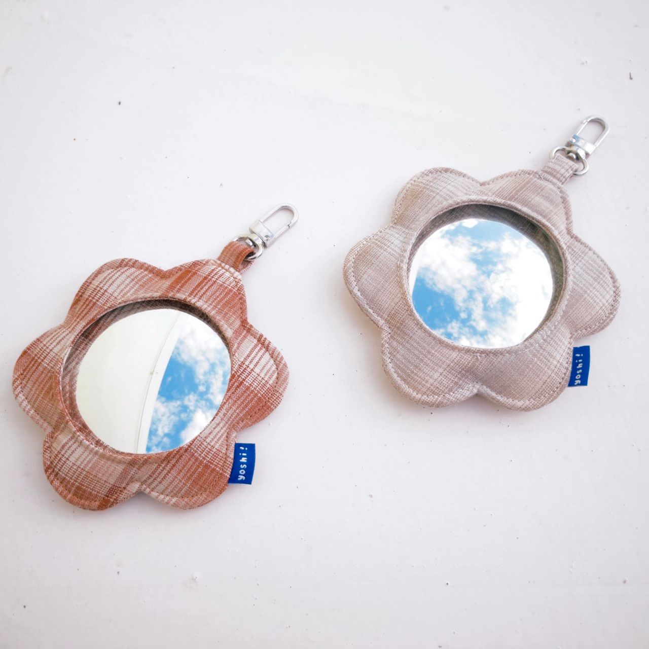 花花小凸鏡吊飾 混織格紋 約12-20天寄出 第七波第二段