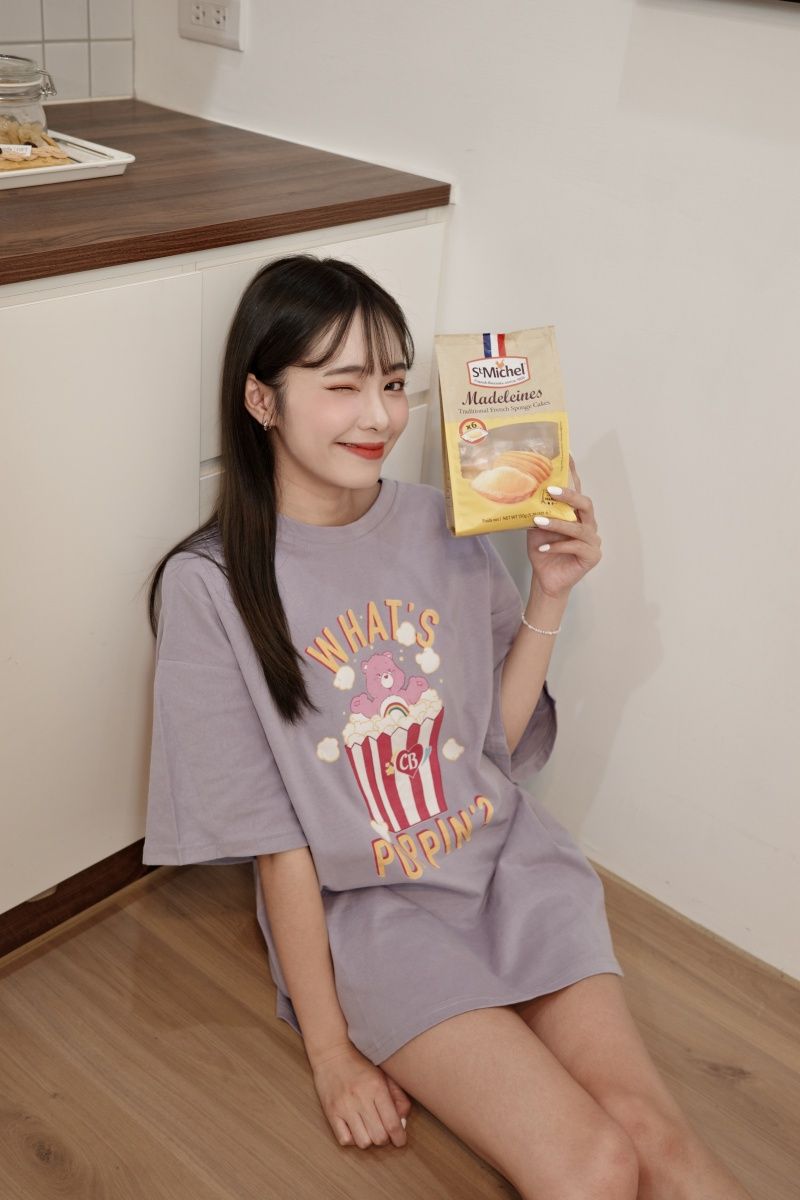 彩虹熊爆米花T