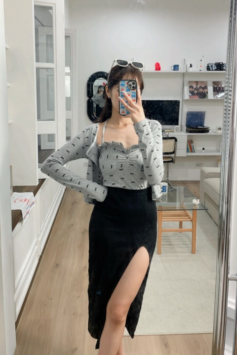 純慾感拉滿掛脖兩件套