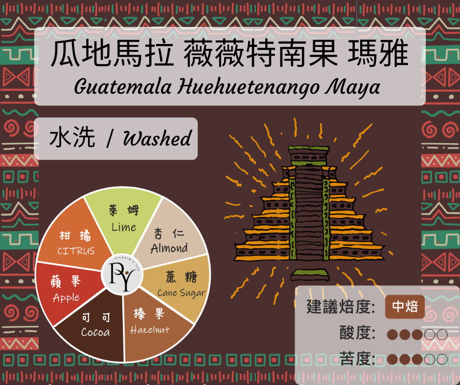 瓜地馬拉 薇薇特南果 瑪雅 水洗 | 半磅