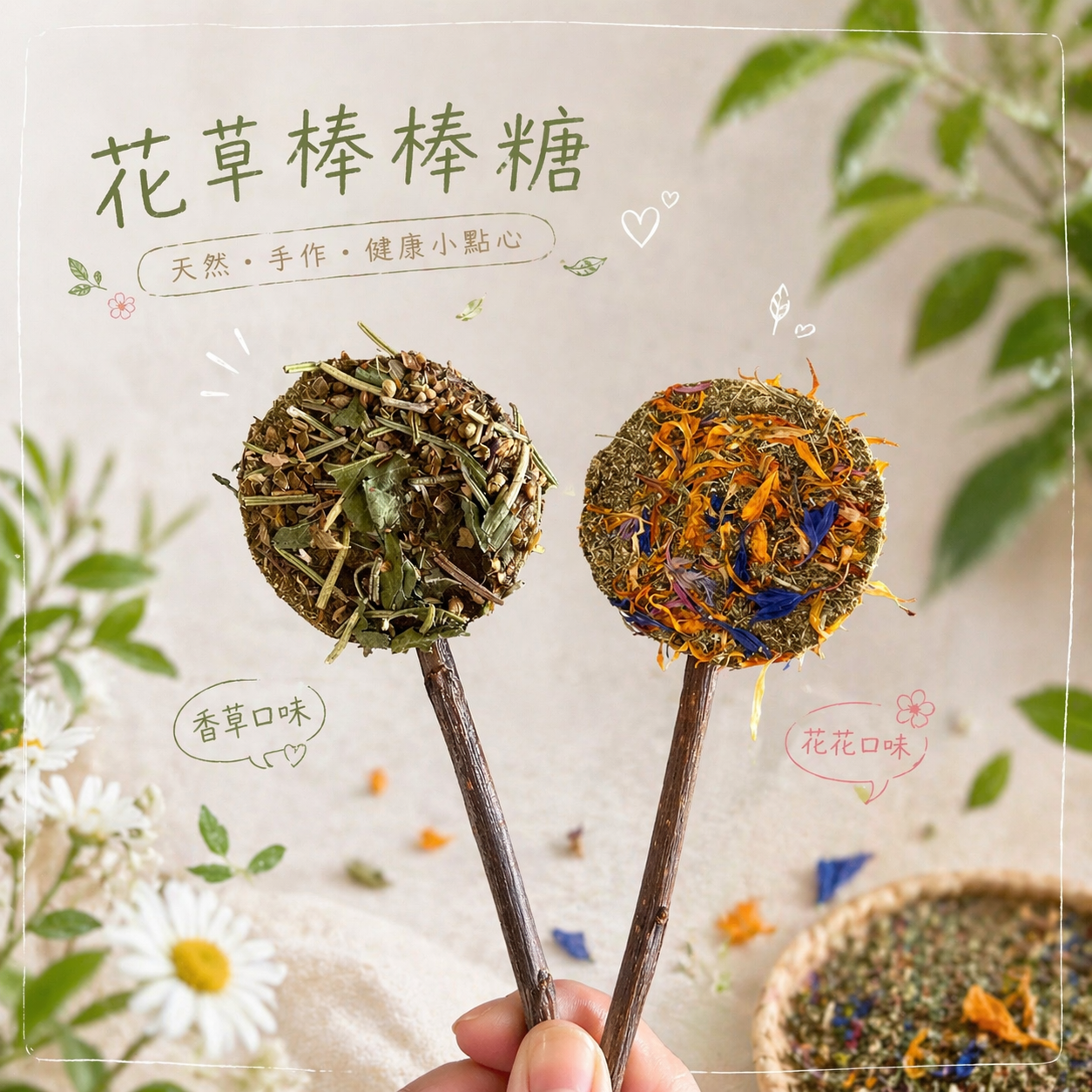 花草棒棒糖