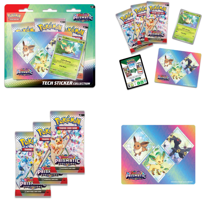 -預購-美/國際版/英文版 Prsmatic Evolutions Sticker Collection 貼紙組合包