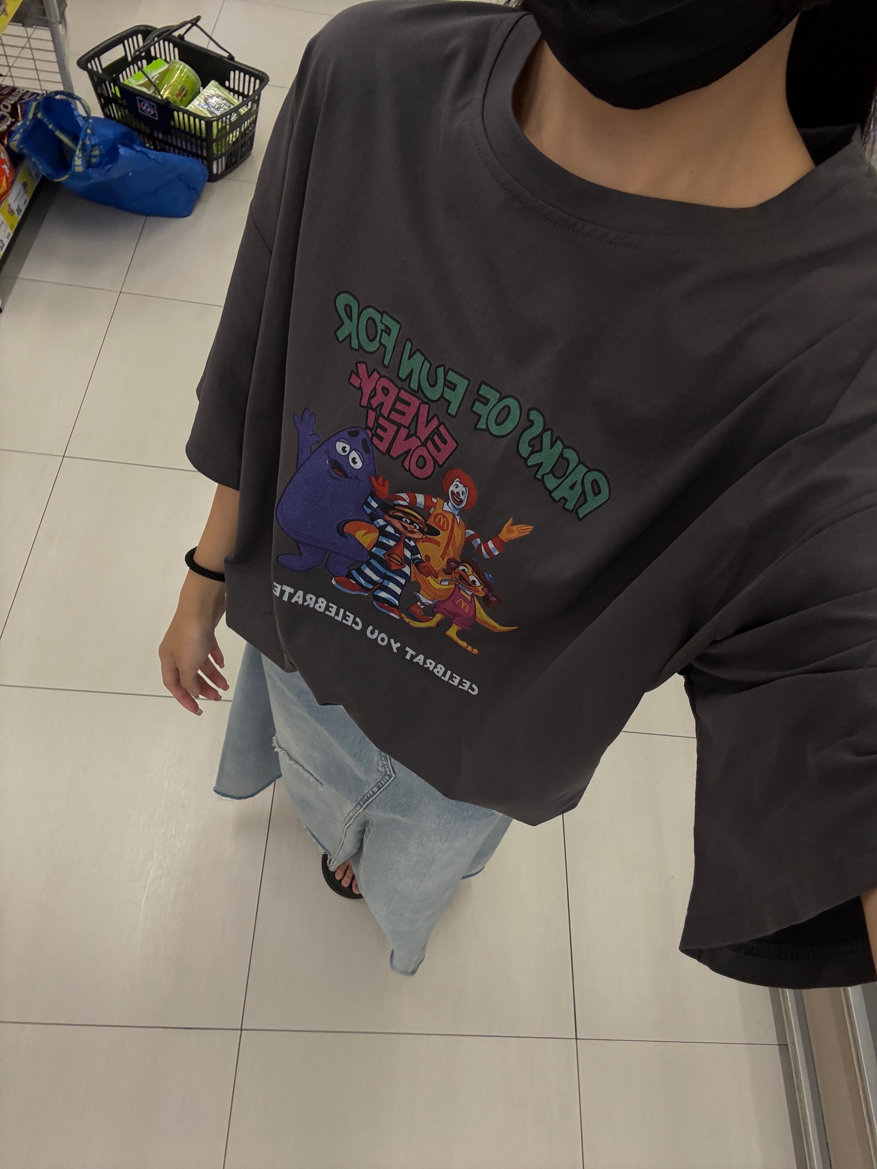 賣當當印花慵懶大Tee