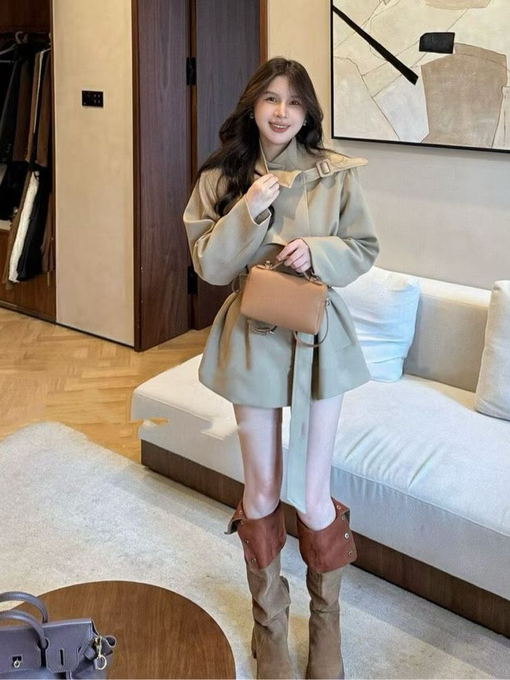 現貨❣️巴黎挺版腰帶風衣外套