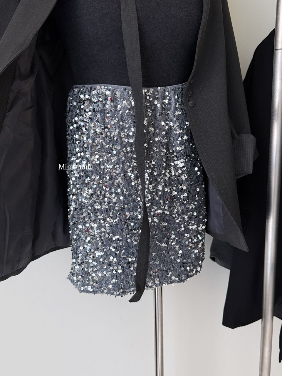 現貨 閃亮亮💫亮片鬆緊裙