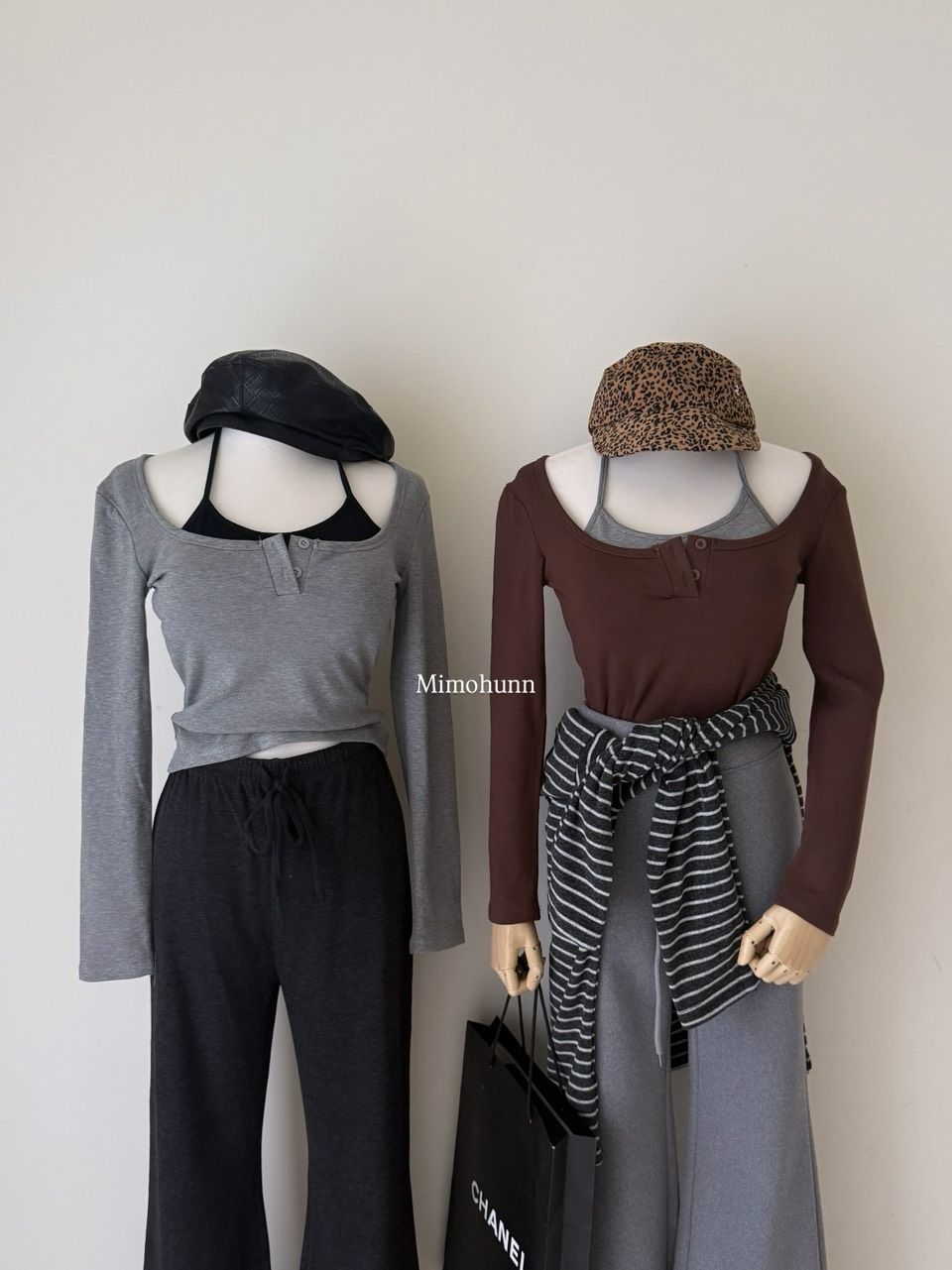 現貨秒出💫彈力內刷毛胸墊假兩件