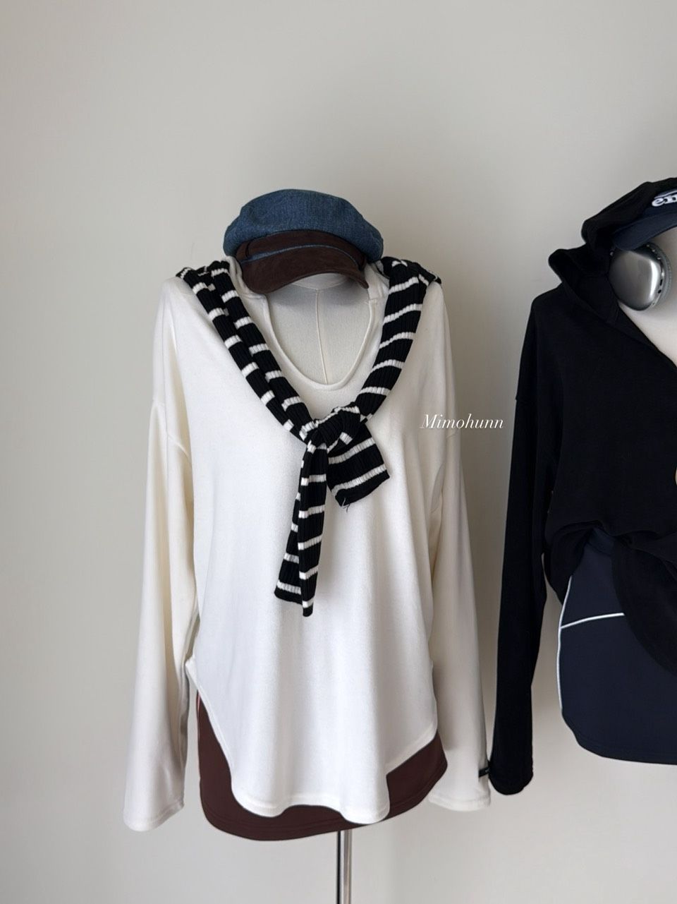 現貨米白🤍慵懶一天連帽上衣