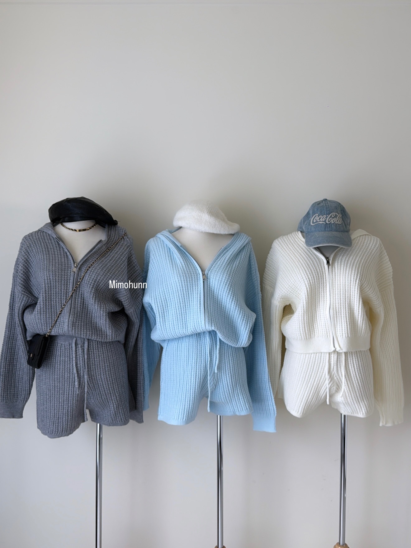 現貨秒出☁️柔感連帽針織套裝